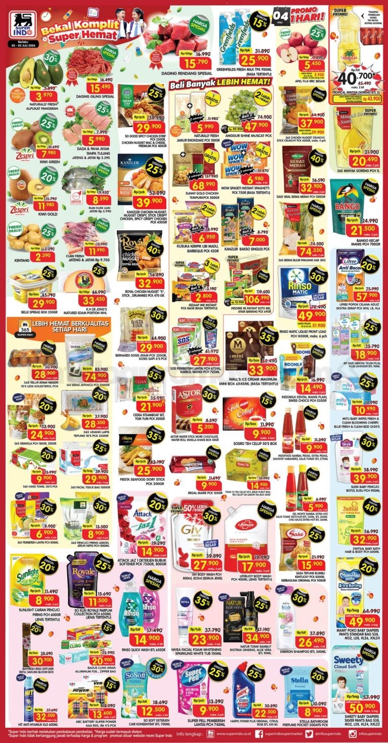 Promo JSM SUPERINDO Minggu Ini 03-05 Juli 2026