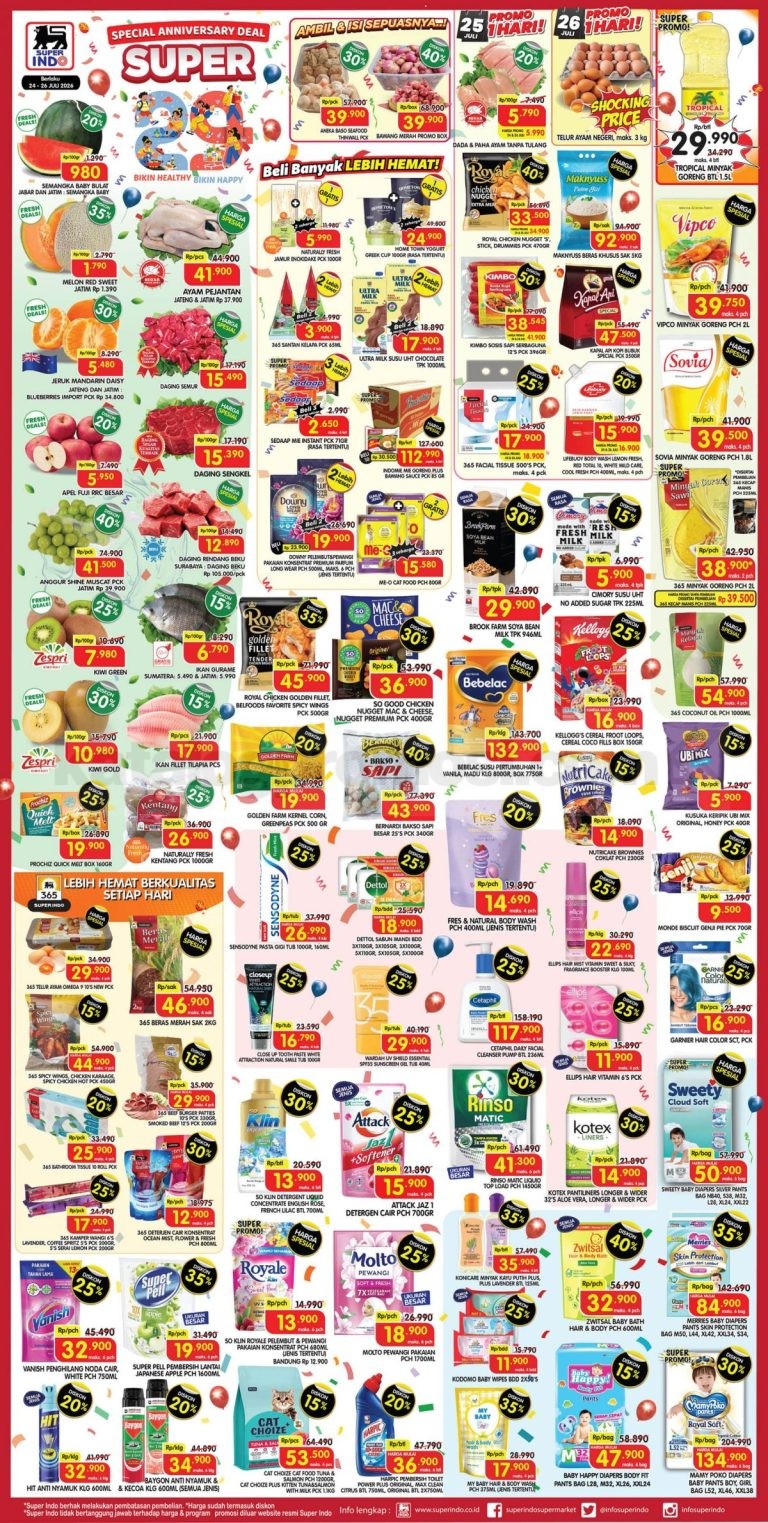 Promo JSM SUPERINDO 24-26 Juli 2026 Terbaru Minggu ini