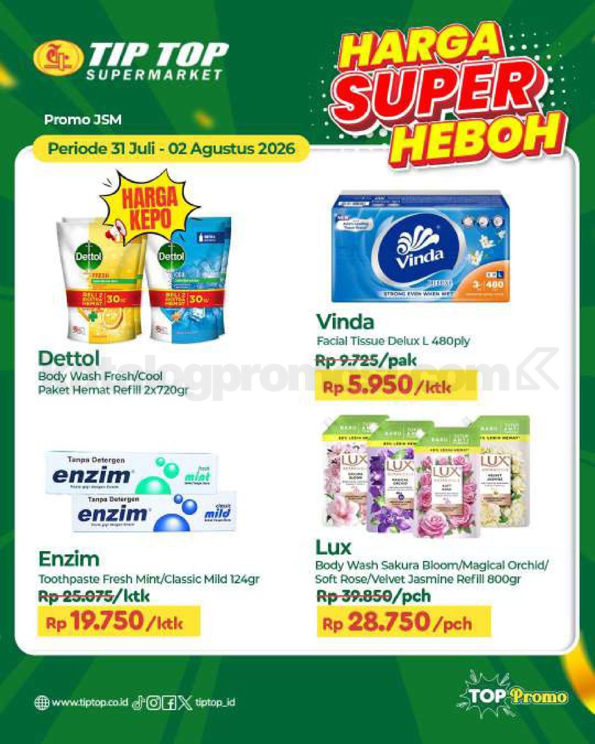 Promo JSM TIP TOP Supermarket 31 Juli - 02 Agustus 2026 Promo JSM TIP TOP Supermarket 31 Juli - 02 Agustus 2026 4