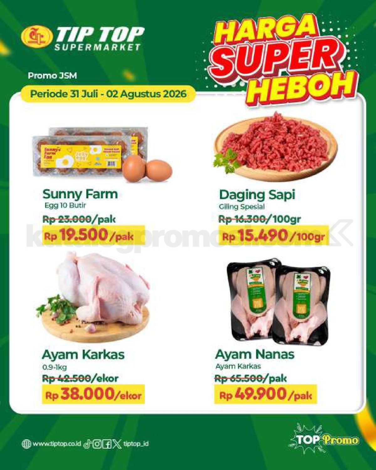 Promo JSM TIP TOP Supermarket 31 Juli - 02 Agustus 2026 Promo JSM TIP TOP Supermarket 31 Juli - 02 Agustus 2026 7