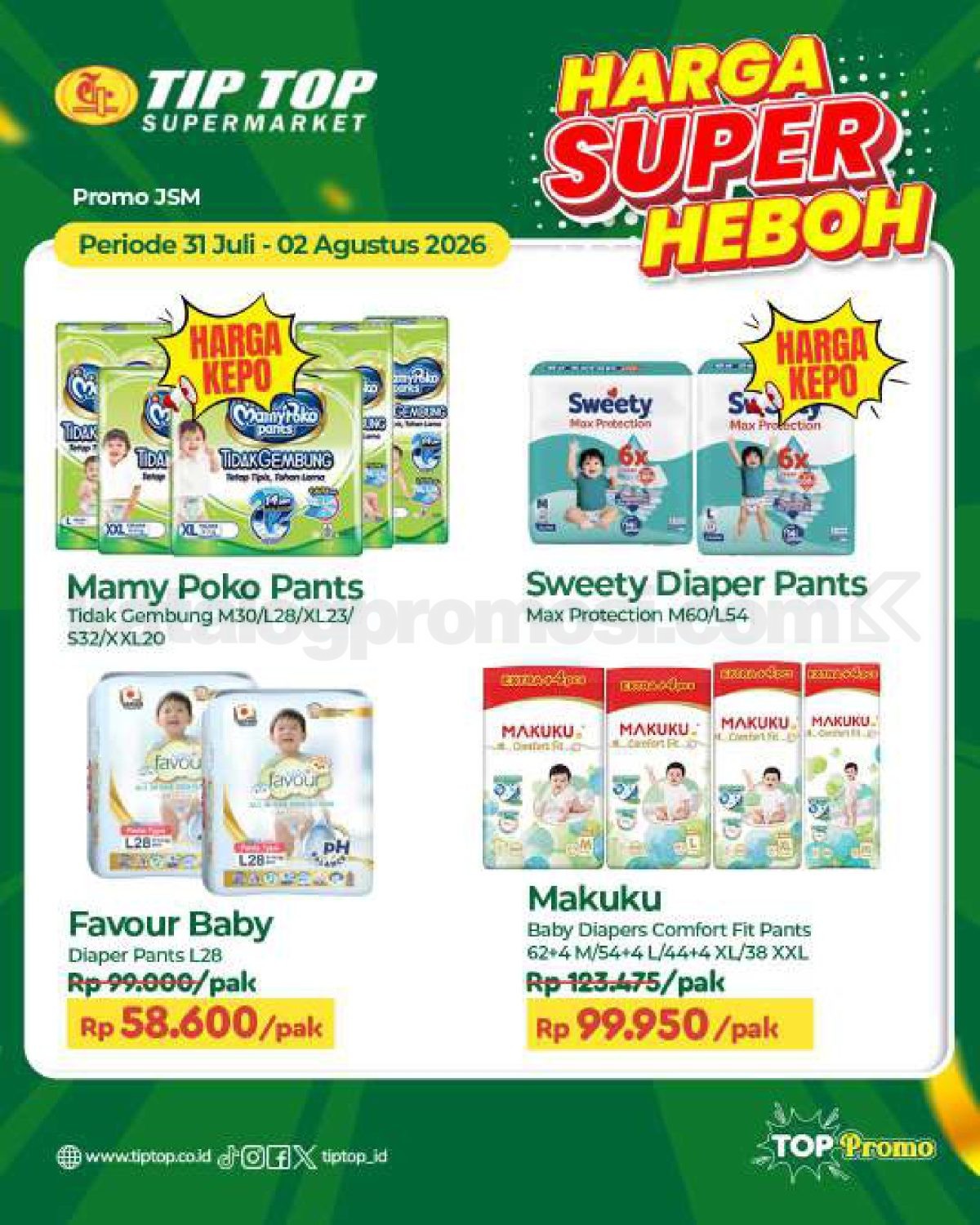 Promo JSM TIP TOP Supermarket 31 Juli - 02 Agustus 2026 Promo JSM TIP TOP Supermarket 31 Juli - 02 Agustus 2026 8