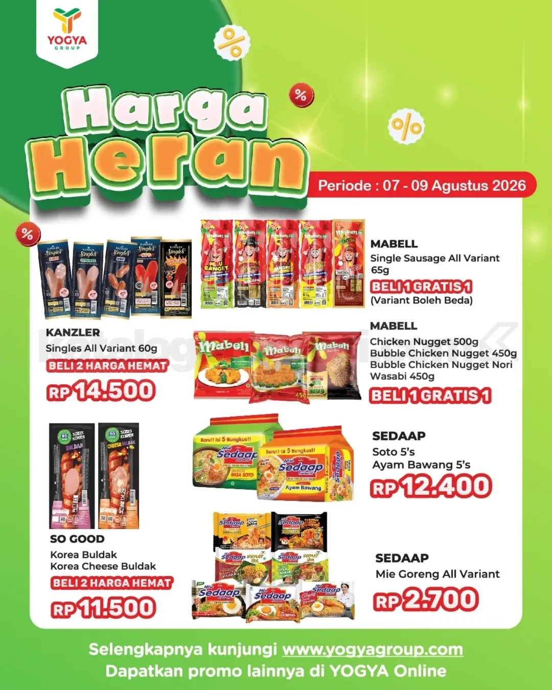 Promo JSM TOSERBA YOGYA HARGA HERAN 07-09 Agustus 2026