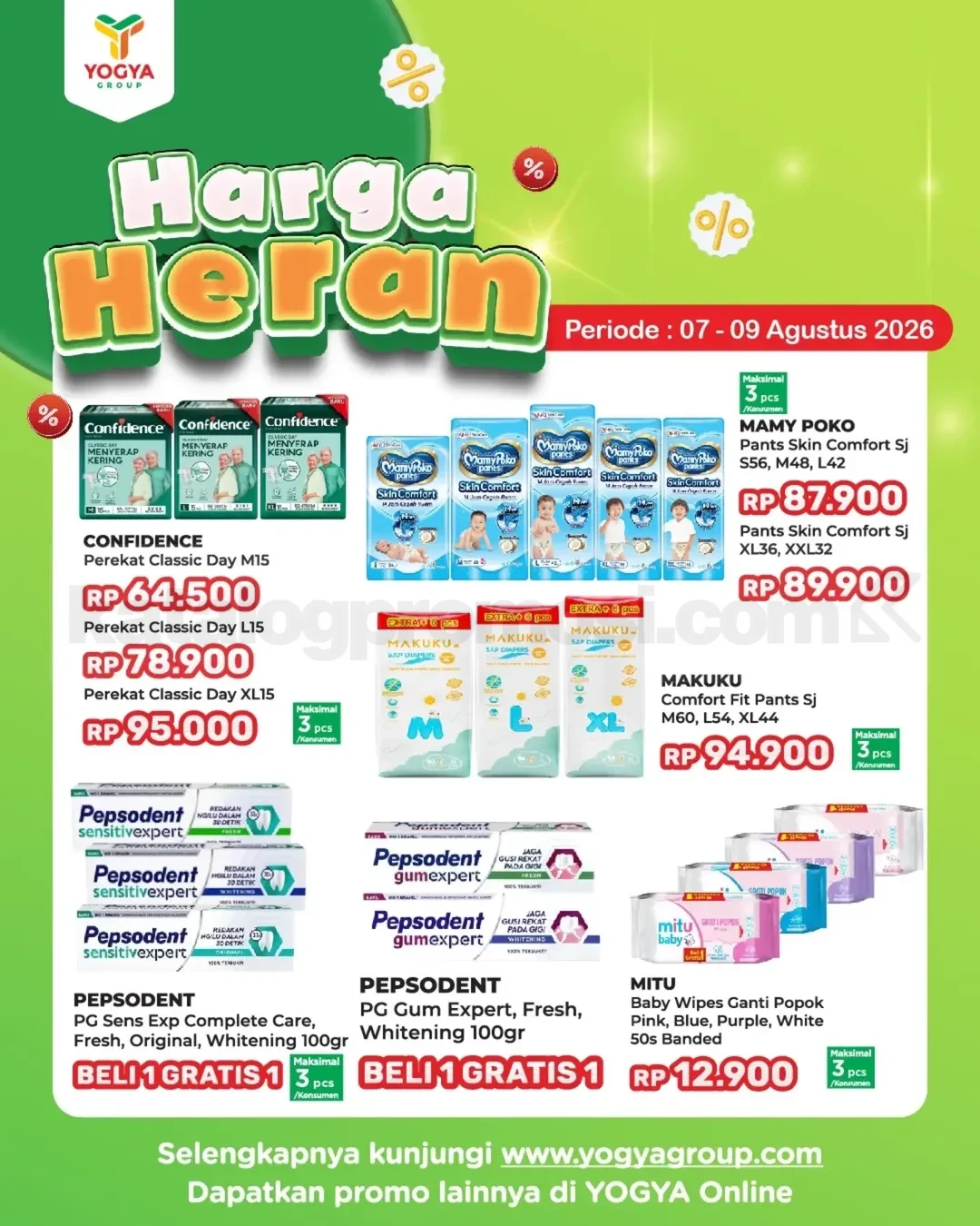 Promo JSM TOSERBA YOGYA HARGA HERAN 07-09 Agustus 2026
