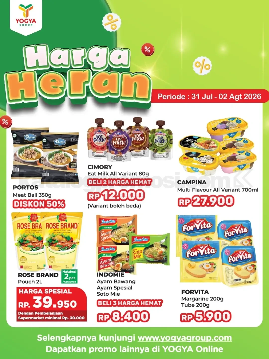 Promo JSM TOSERBA YOGYA HARGA HERAN 31 Juli - 02 Agustus 2026