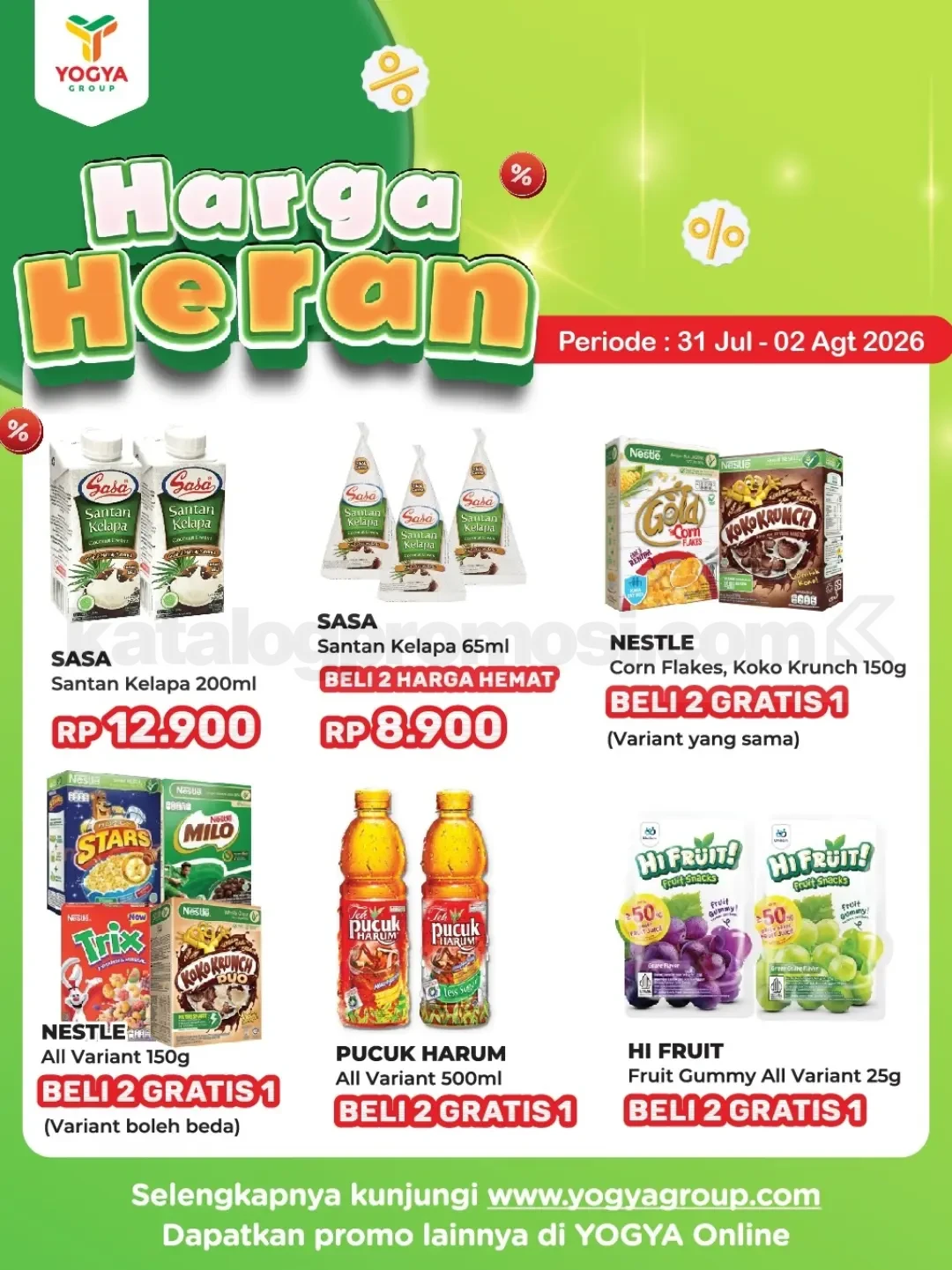 Promo JSM TOSERBA YOGYA HARGA HERAN 31 Juli - 02 Agustus 2026