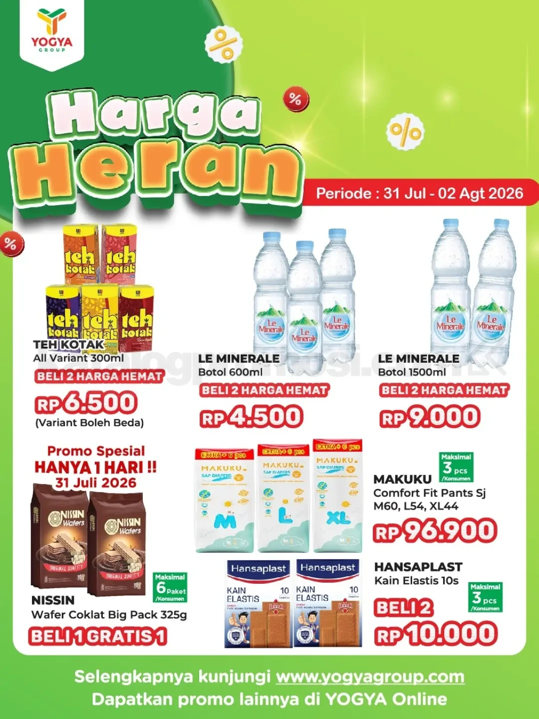Promo JSM TOSERBA YOGYA HARGA HERAN 31 Juli - 02 Agustus 2026