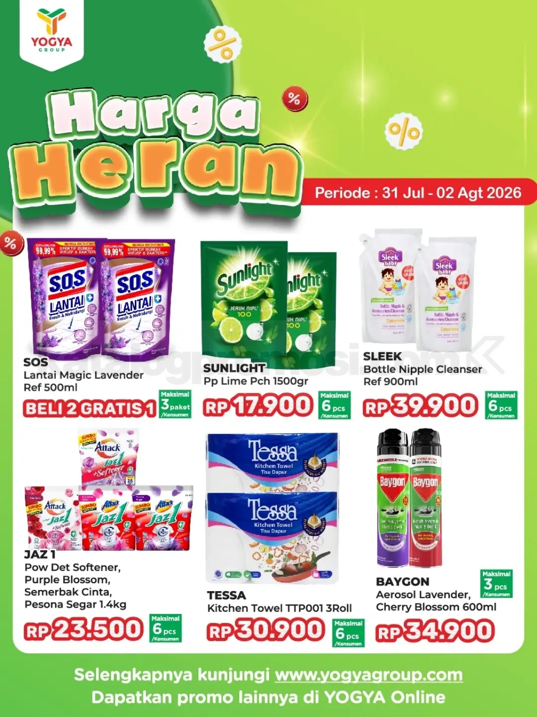 Promo JSM TOSERBA YOGYA HARGA HERAN 31 Juli - 02 Agustus 2026