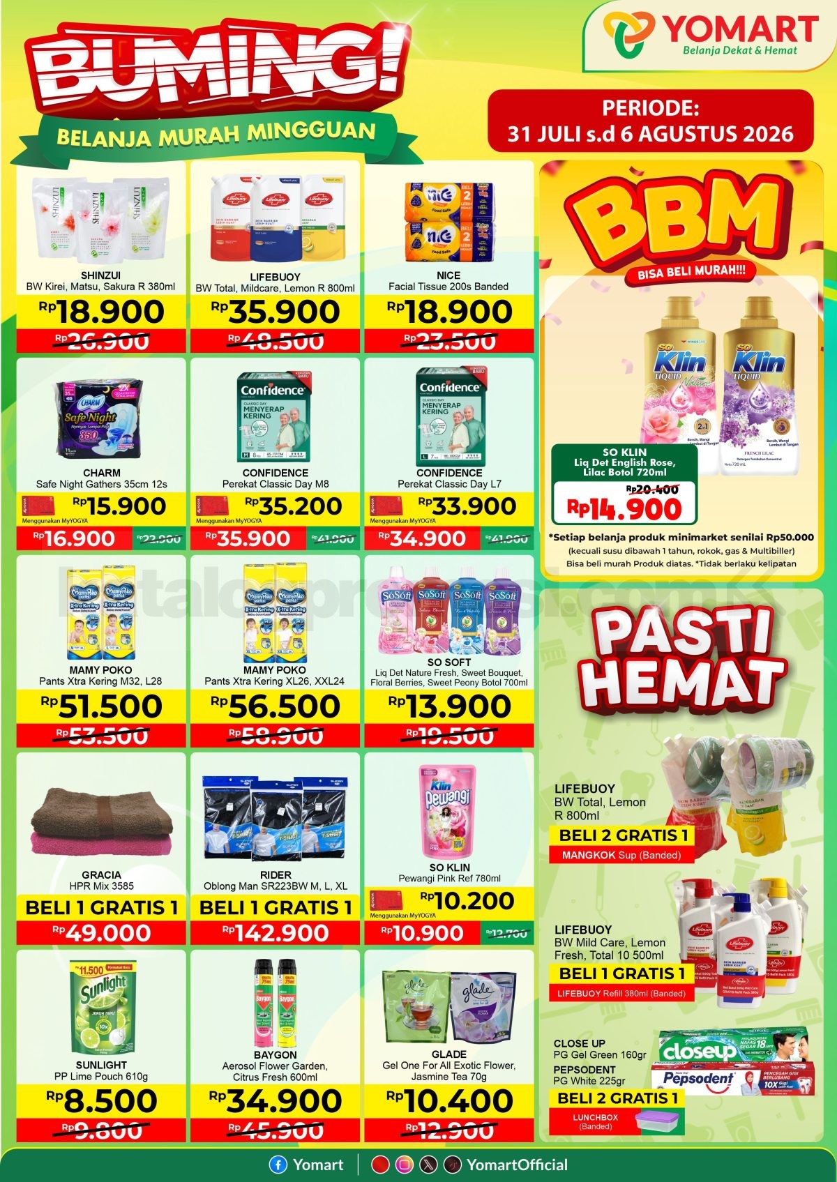 Promo JSM Yomart BUMING 31 Juli - 06 Agustus 2026 Promo JSM Yomart BUMING 31 Juli - 06 Agustus 2026