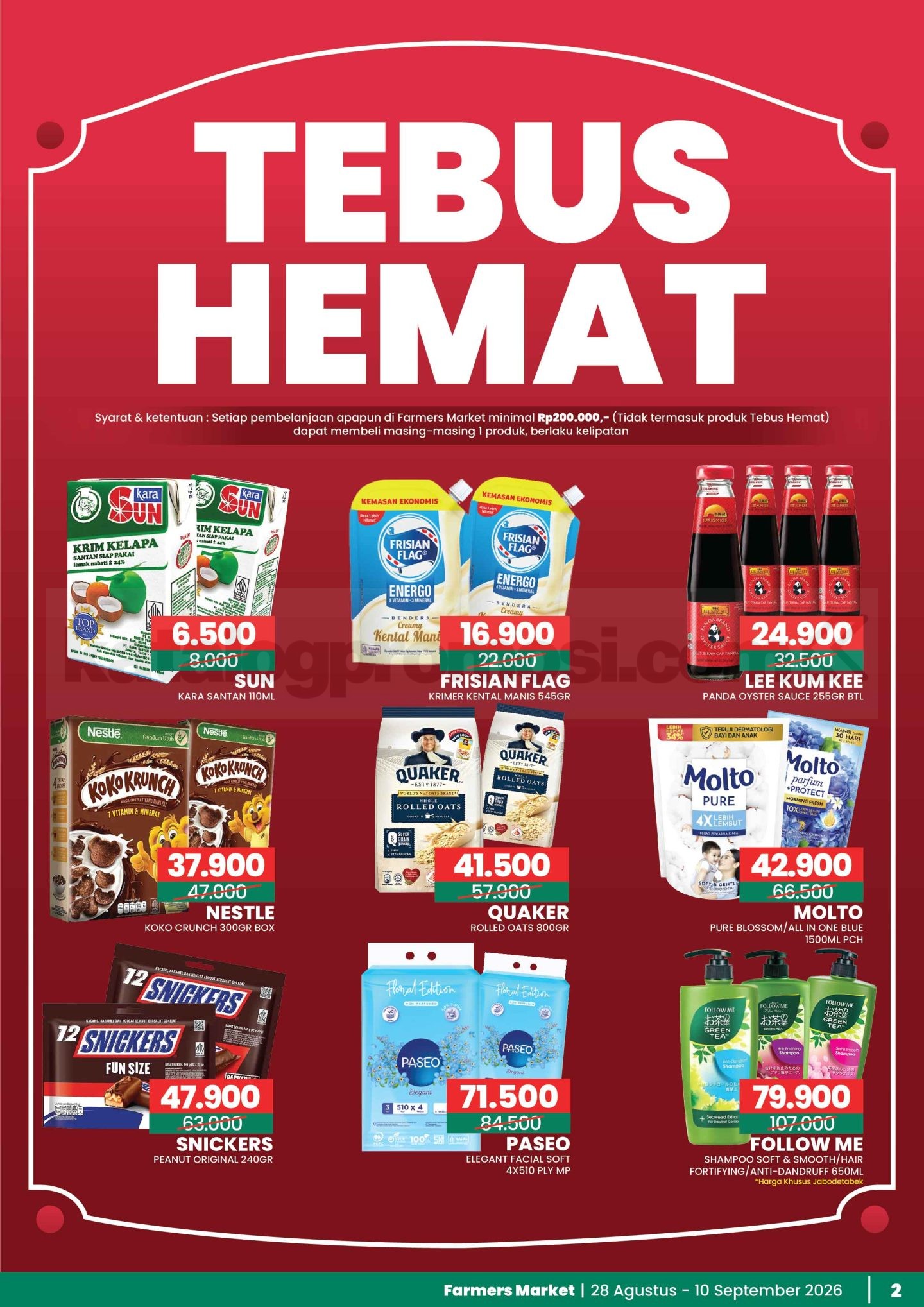 PROMO KATALOG FARMERS MARKET TERBARU 28 Agustus - 10 Agustus 2026