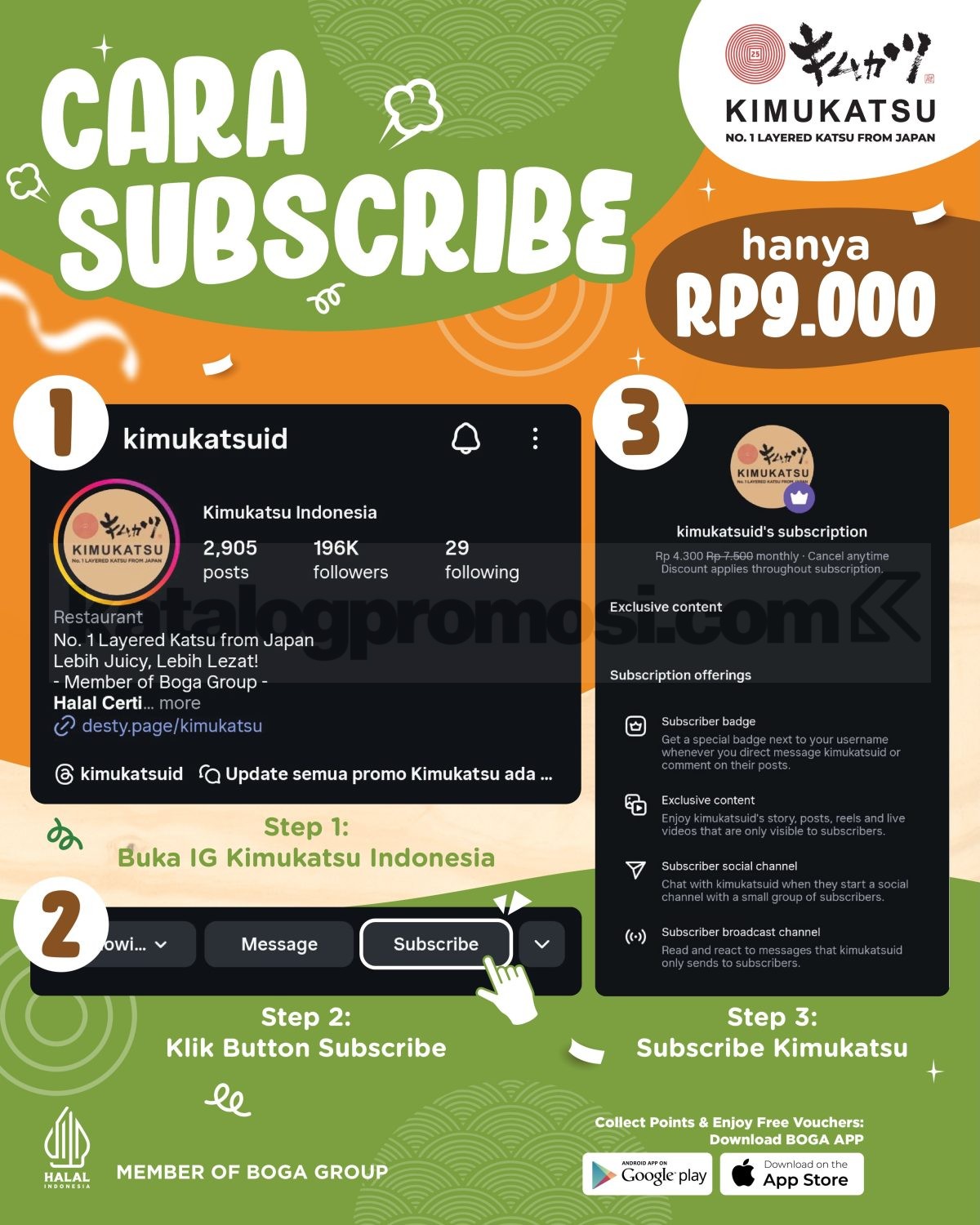 Promo Kimukatsu BELI 1 GRATIS 1 untuk Subscriber Instagram Promo Kimukatsu BELI 1 GRATIS 1 untuk Subscriber Instagram 1