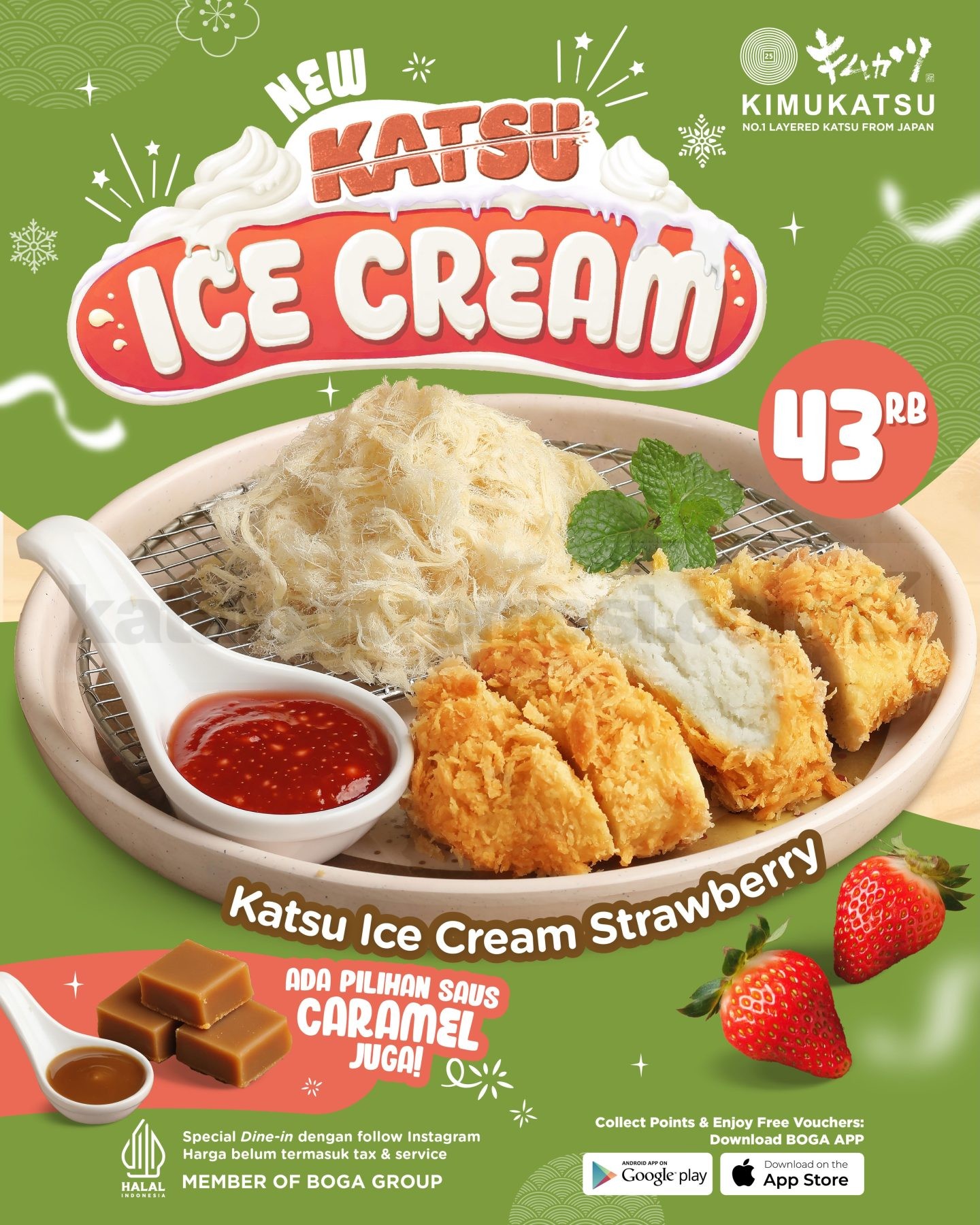 Promo Kimukatsu NEW! Katsu Ice Cream Rp. 43.000 Promo Kimukatsu NEW! Katsu Ice Cream Rp. 43.000 dengan vanilla ice cream dan white chocolate