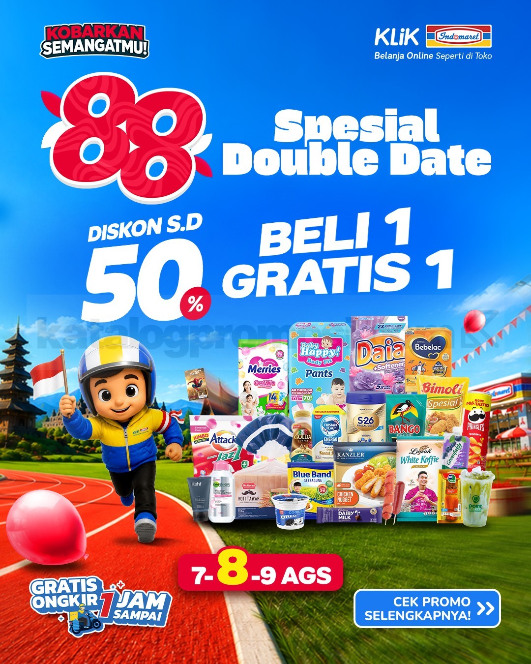 Promo Klik Indomaret 8.8 Double Date Beli 1 Gratis 1 Promo Klik Indomaret 8.8 Double Date Beli 1 Gratis 1