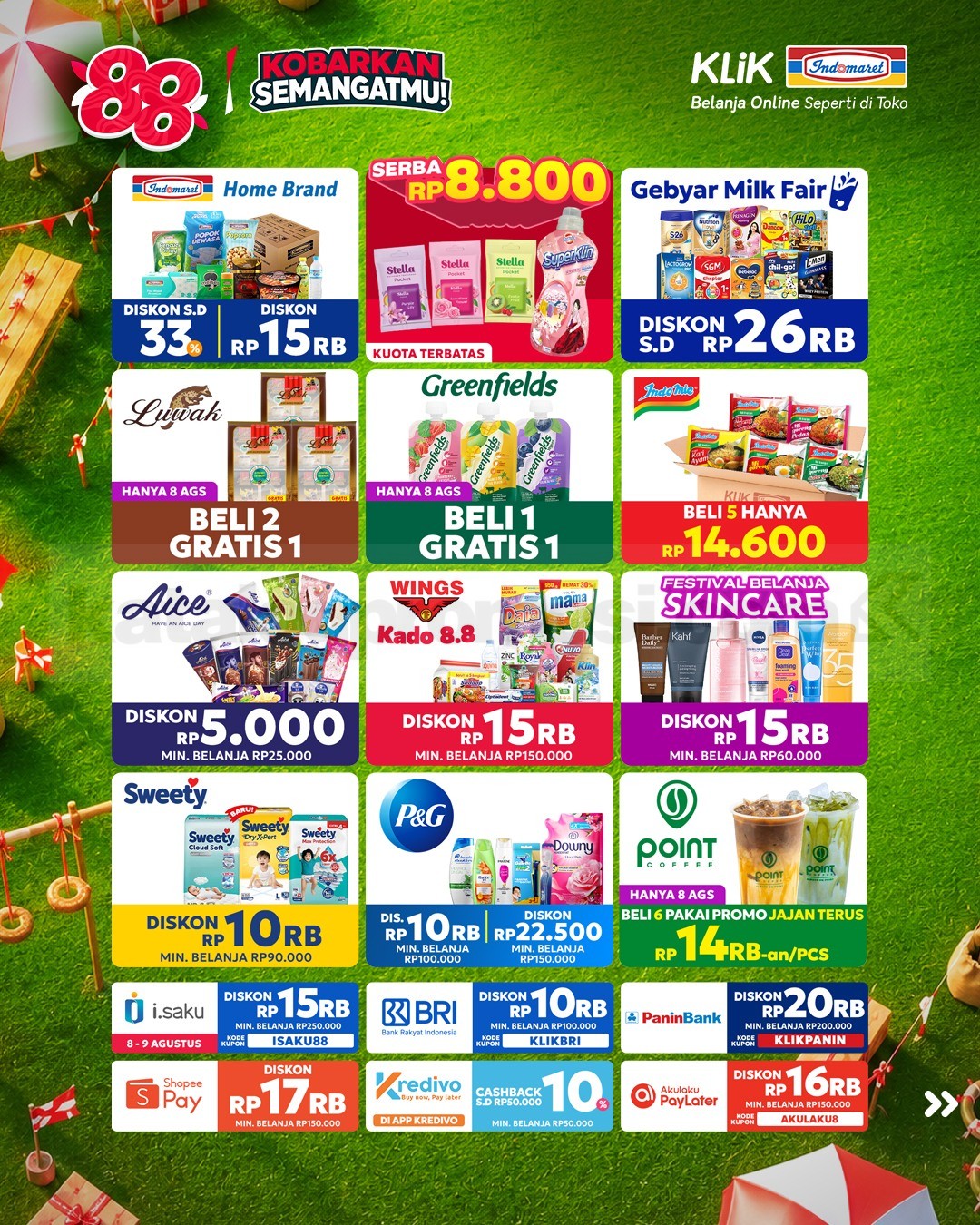 Promo Klik Indomaret 8.8 Double Date Beli 1 Gratis 1 Promo Klik Indomaret 8.8 Double Date Beli 1 Gratis 1 1