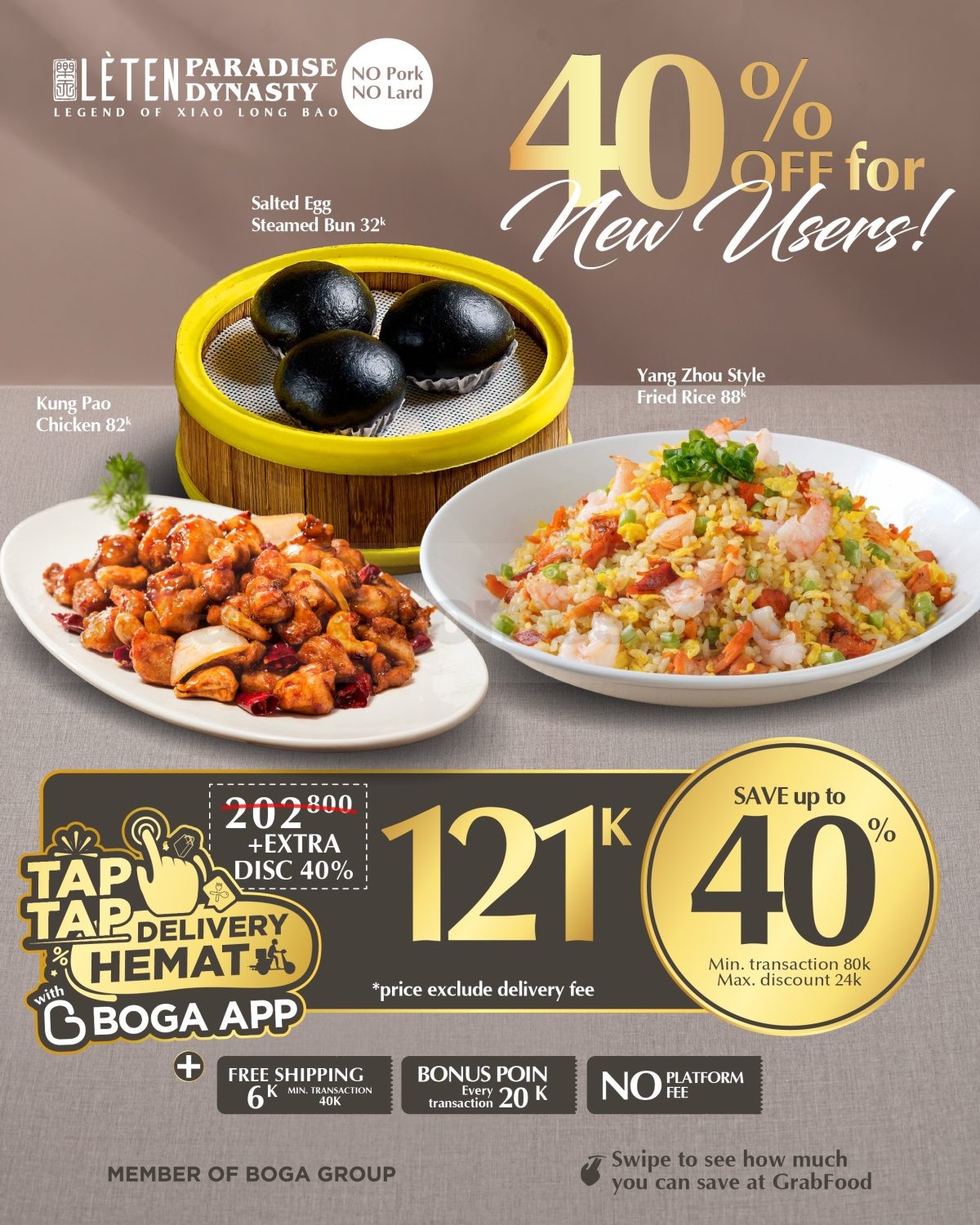 Promo Leten Paradise Dynasty Delivery Diskon hingga 40%