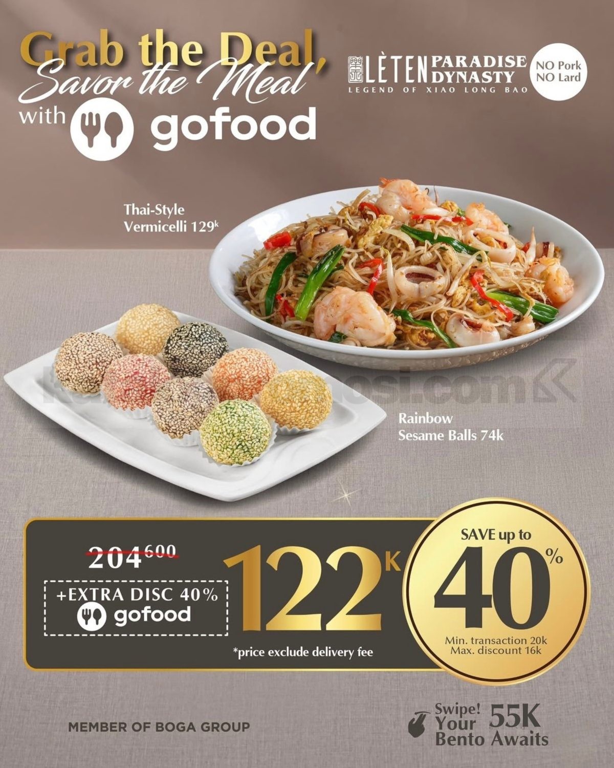 Promo Leten Paradise Dynasty Delivery Diskon hingga 40%