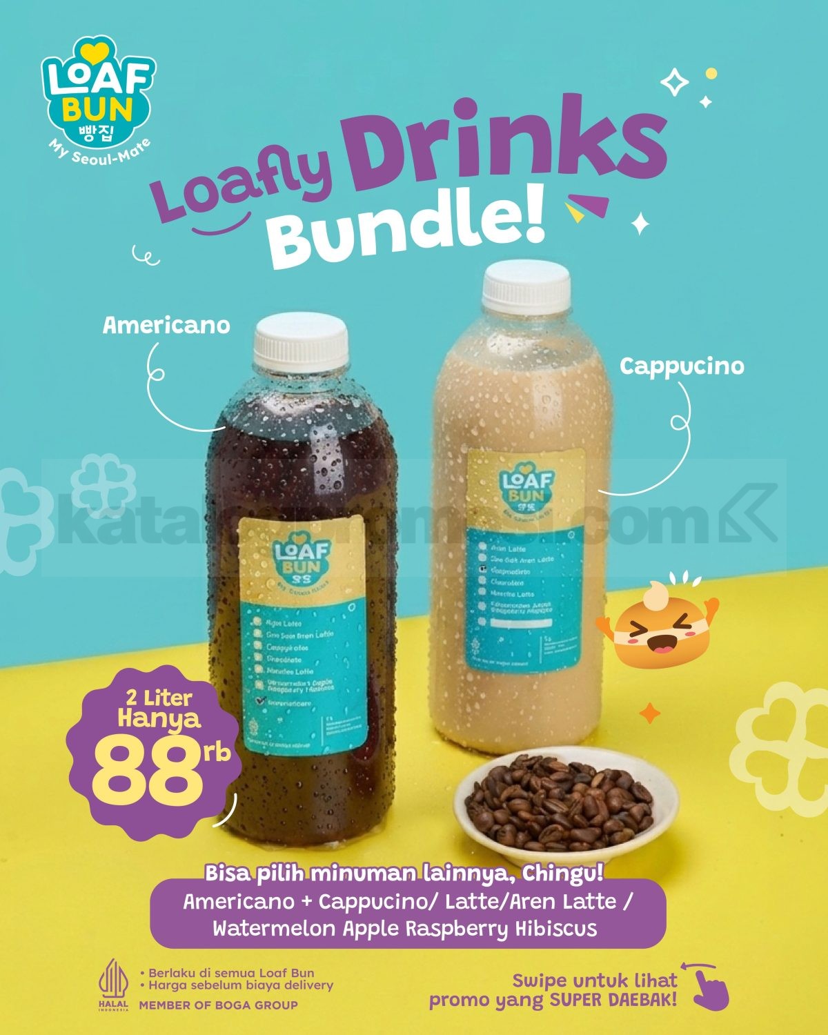 Promo Loaf Bun August 8.8 Delivery Deals Mulai Rp. 8.800 Promo Loaf Bun August 8.8 Delivery Deals Mulai Rp. 8.800 2