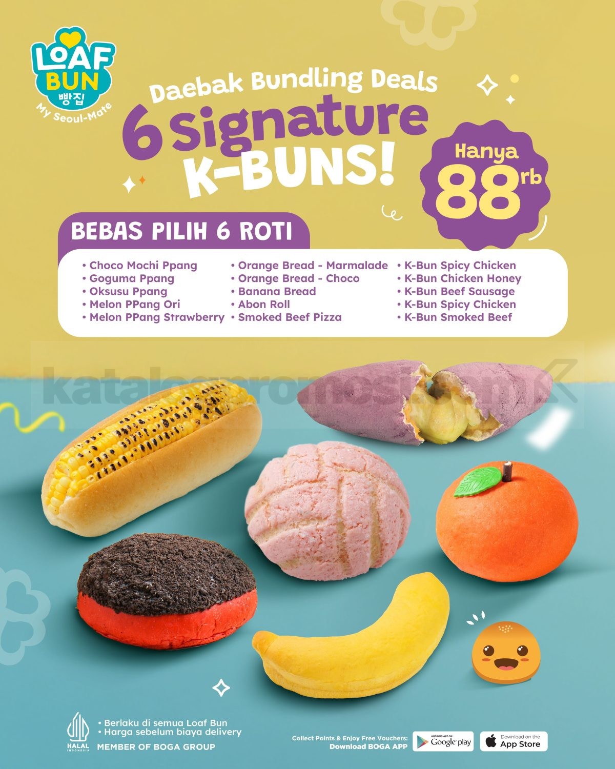 Promo Loaf Bun August 8.8 Delivery Deals Mulai Rp. 8.800 Promo Loaf Bun August 8.8 Delivery Deals Mulai Rp. 8.800 3