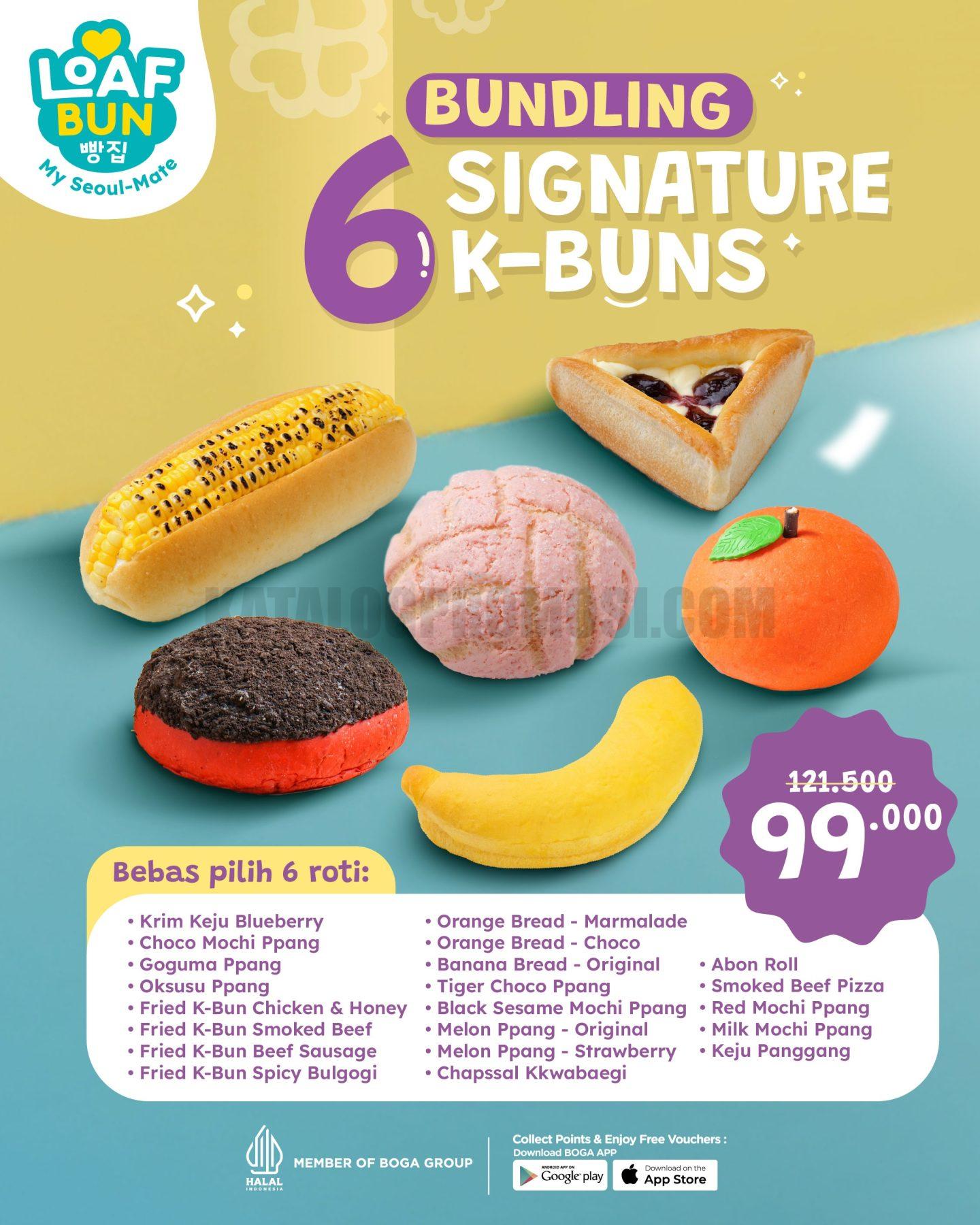 Promo Loaf Bun Bundling 6 K-Buns Mulai Rp80.000 Promo Loaf Bun Bundling 6 K-Buns Mulai Rp80.000 1