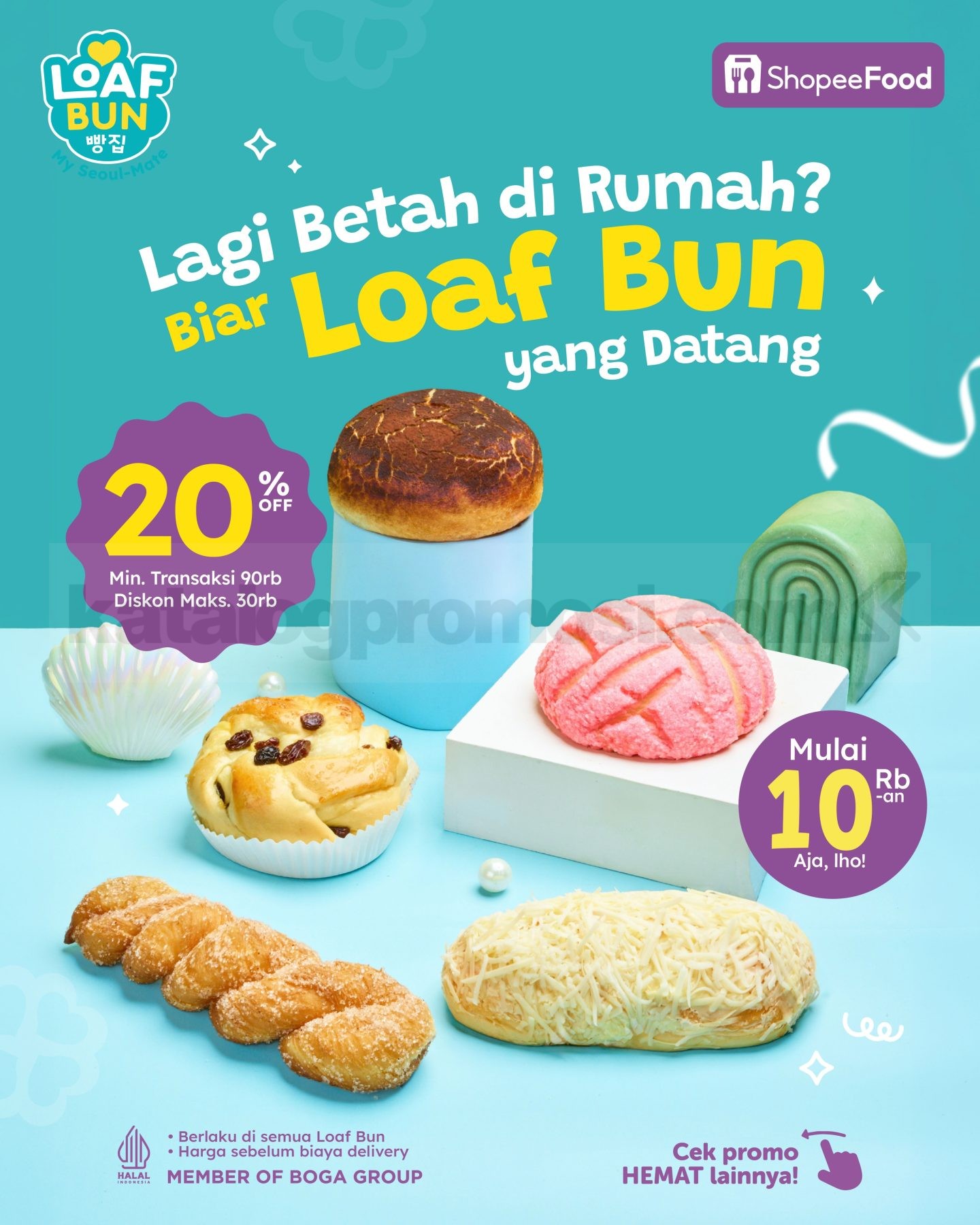 Promo Loaf Bun Delivery Diskon hingga 50%