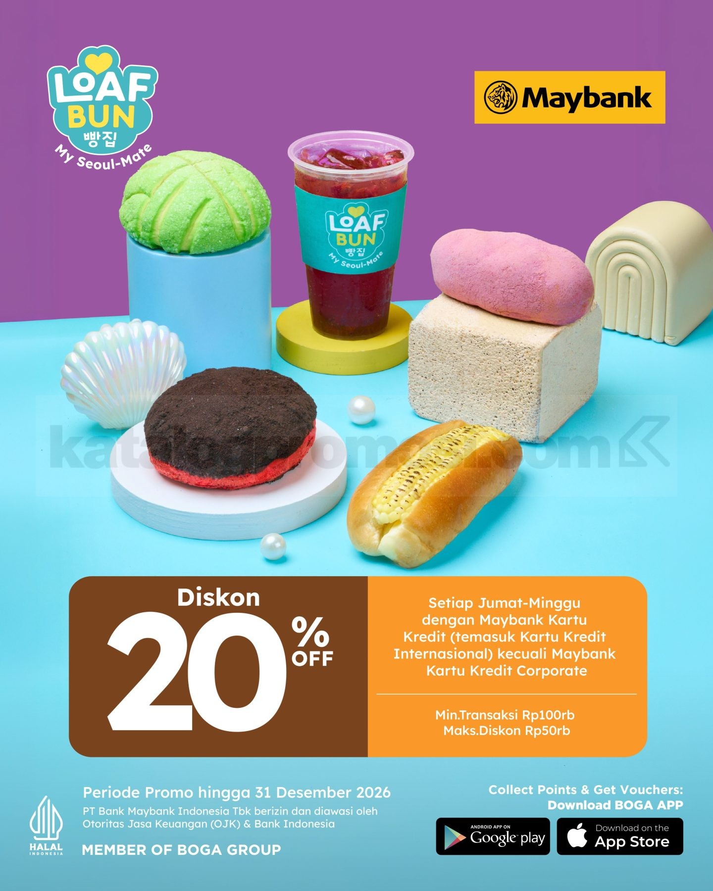 Promo Loaf Bun Diskon Hingga 30% Pakai Kartu Bank