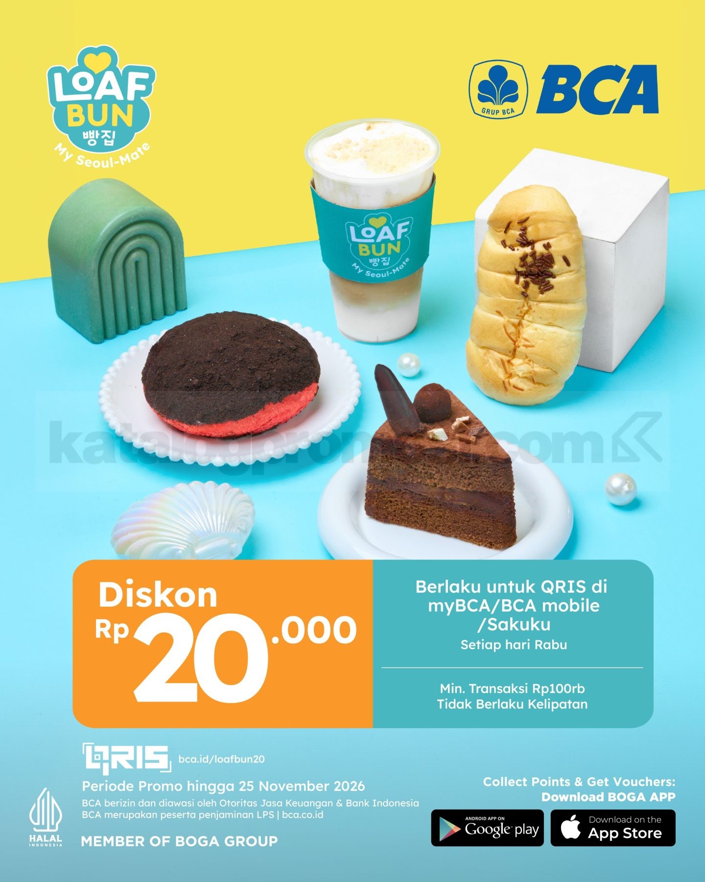 Promo Loaf Bun Diskon Hingga 30% Pakai Kartu Bank