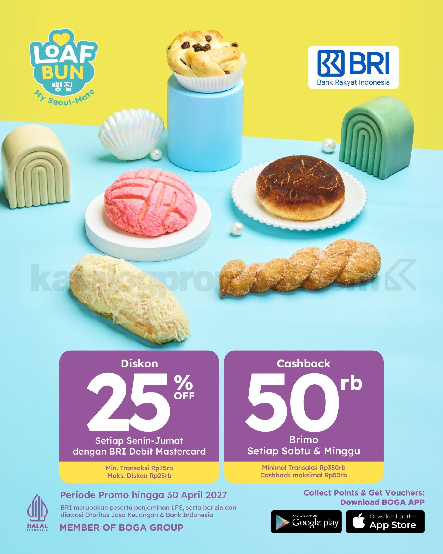 Promo Loaf Bun Diskon Hingga 30% Pakai Kartu Bank