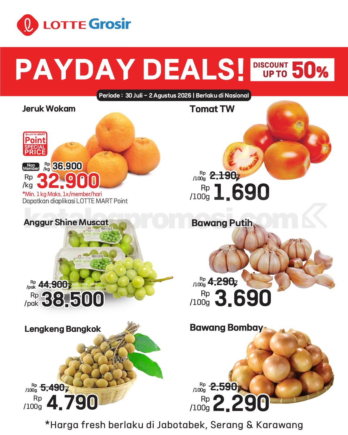 Promo LOTTE GROSIR HITS AKHIR PEKAN 30 Juli - 02 Agustus 2026 Promo LOTTE GROSIR HITS AKHIR PEKAN 30 Juli - 02 Agustus 2026 1