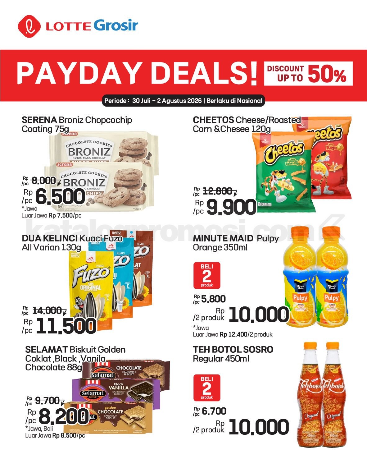 Promo LOTTE GROSIR HITS AKHIR PEKAN 30 Juli - 02 Agustus 2026 Promo LOTTE GROSIR HITS AKHIR PEKAN 30 Juli - 02 Agustus 2026 9