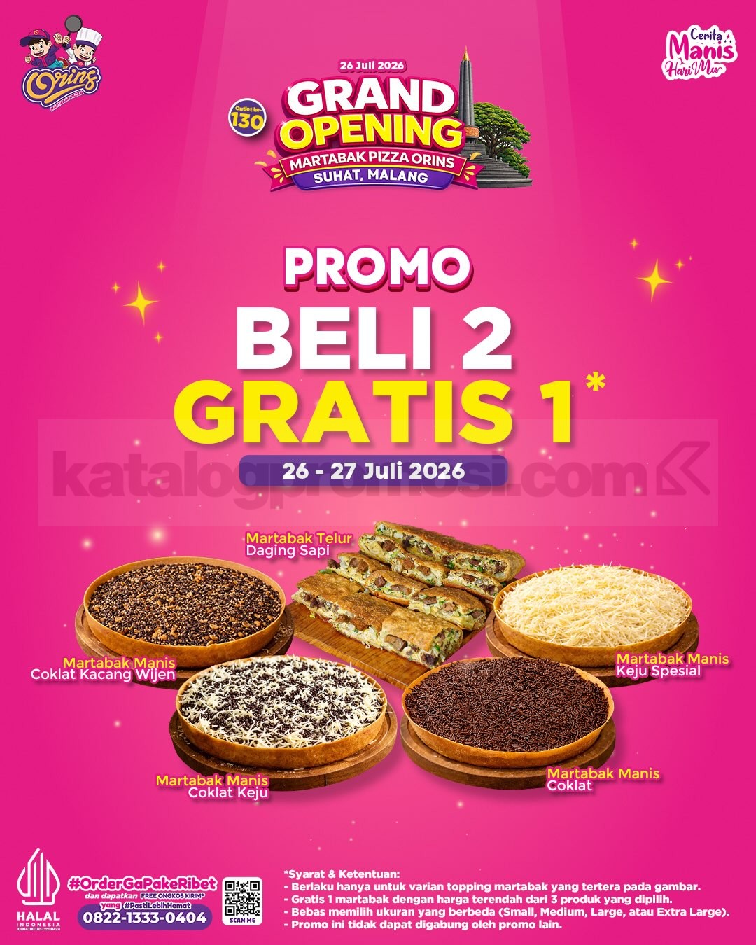 Promo Martabak Pizza Orins SUHAT Malang Grand Opening Bayar 2 Gratis 1 Promo Martabak Pizza Orins SUHAT Malang Grand Opening Bayar 2 Gratis 1 1