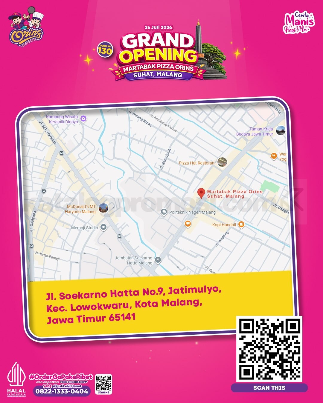 Promo Martabak Pizza Orins SUHAT Malang Grand Opening Bayar 2 Gratis 1 Promo Martabak Pizza Orins SUHAT Malang Grand Opening Bayar 2 Gratis 1 3