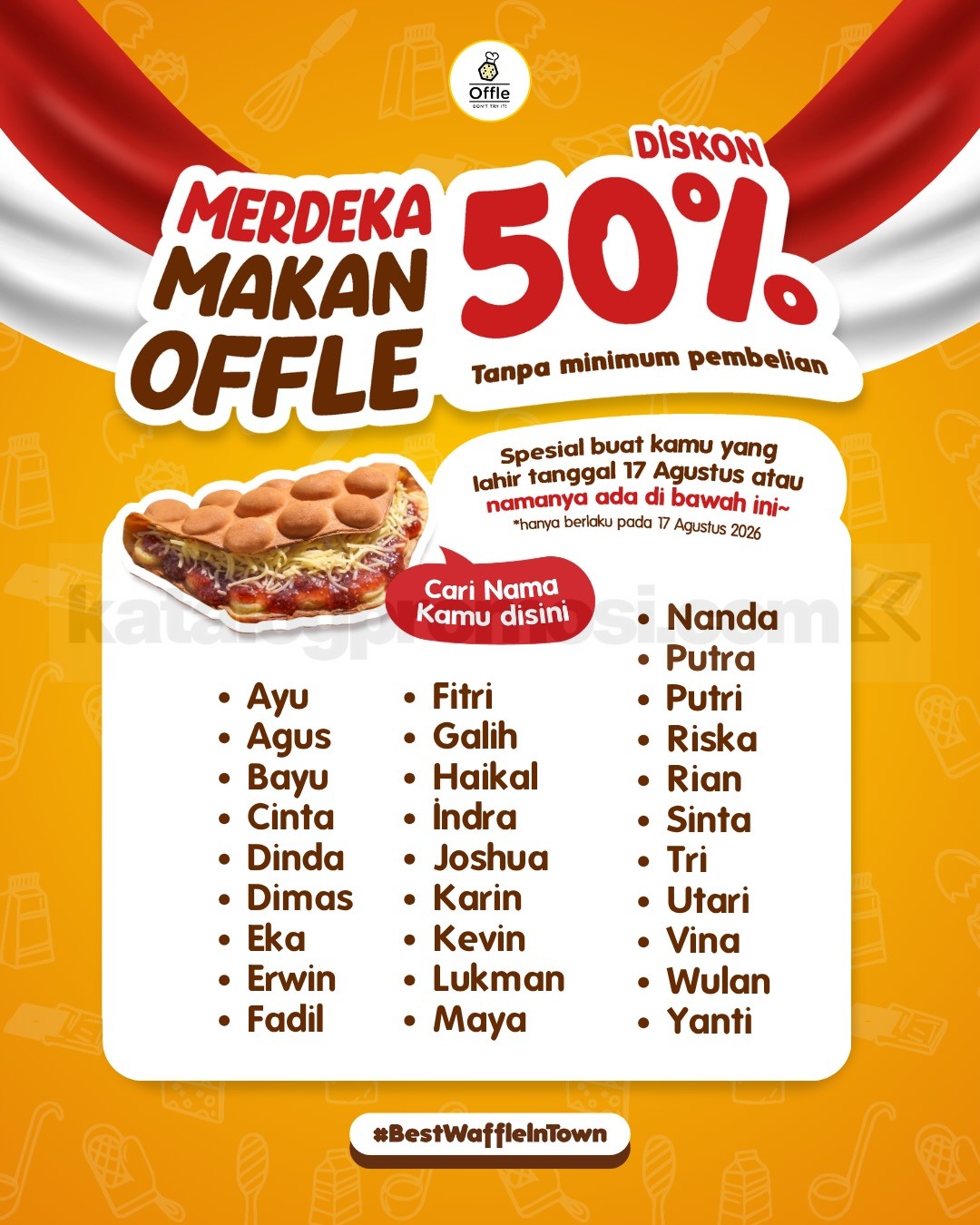Promo Offle Merdeka Makan Diskon 50% Promo Offle Merdeka Makan diskon 50%