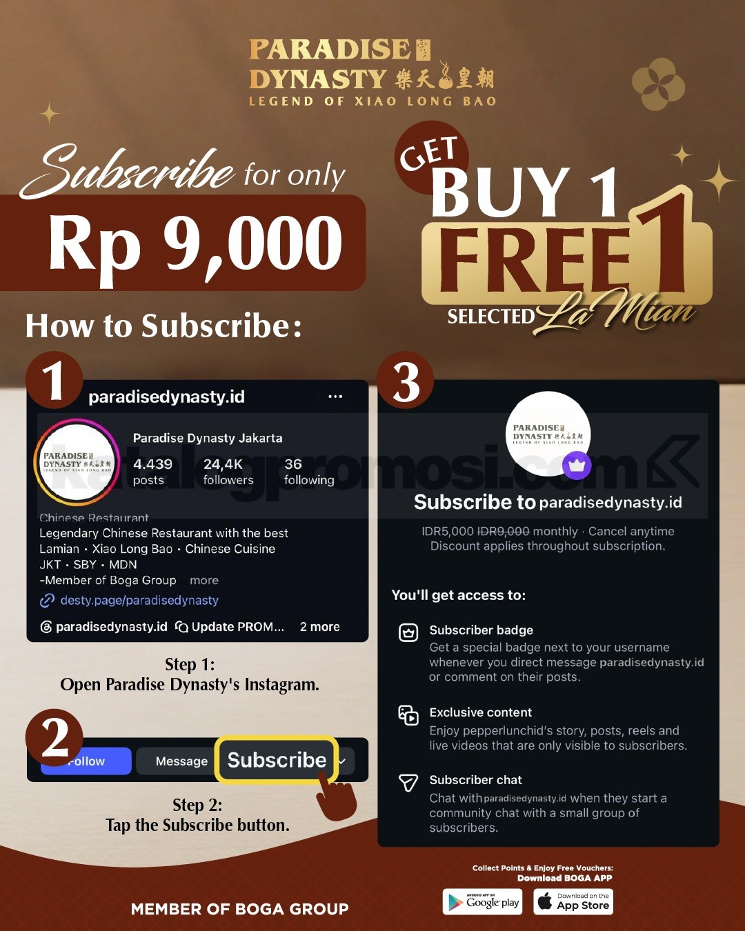 Promo Paradise Dynasty Buy 1 Free 1 Selected La Mian Promo Paradise Dynasty Buy 1 Free 1 Selected La Mian 1
