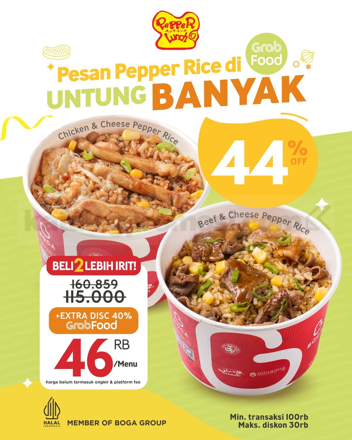 Promo Pepper Lunch Delivery Diskon Hingga 40%
