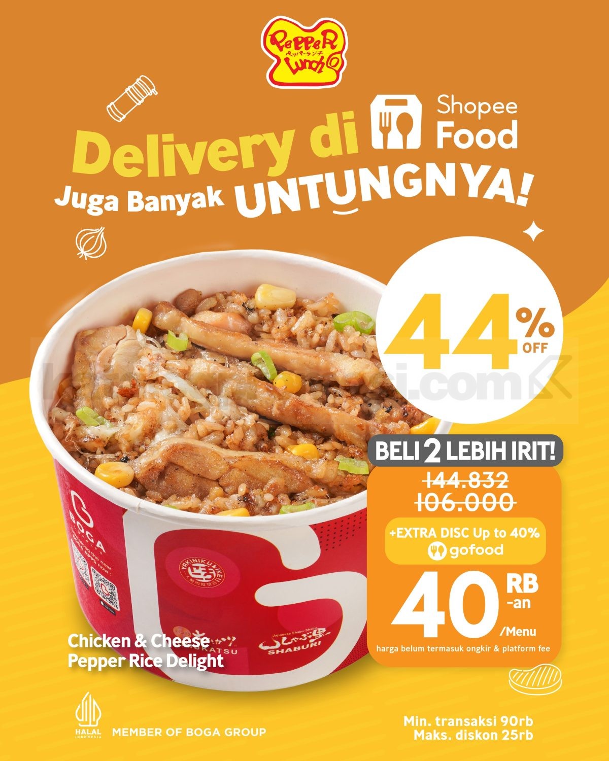 Promo Pepper Lunch Delivery Diskon Hingga 40%