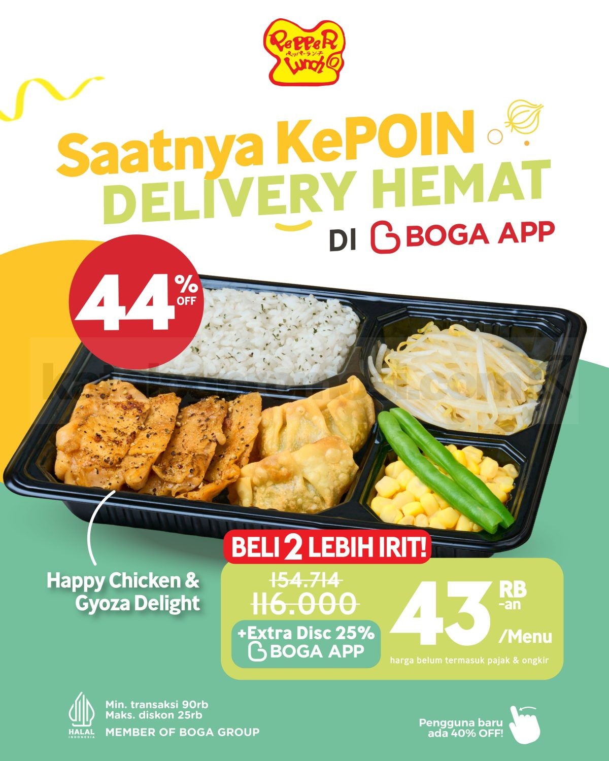 Promo Pepper Lunch Delivery Diskon Hingga 40%