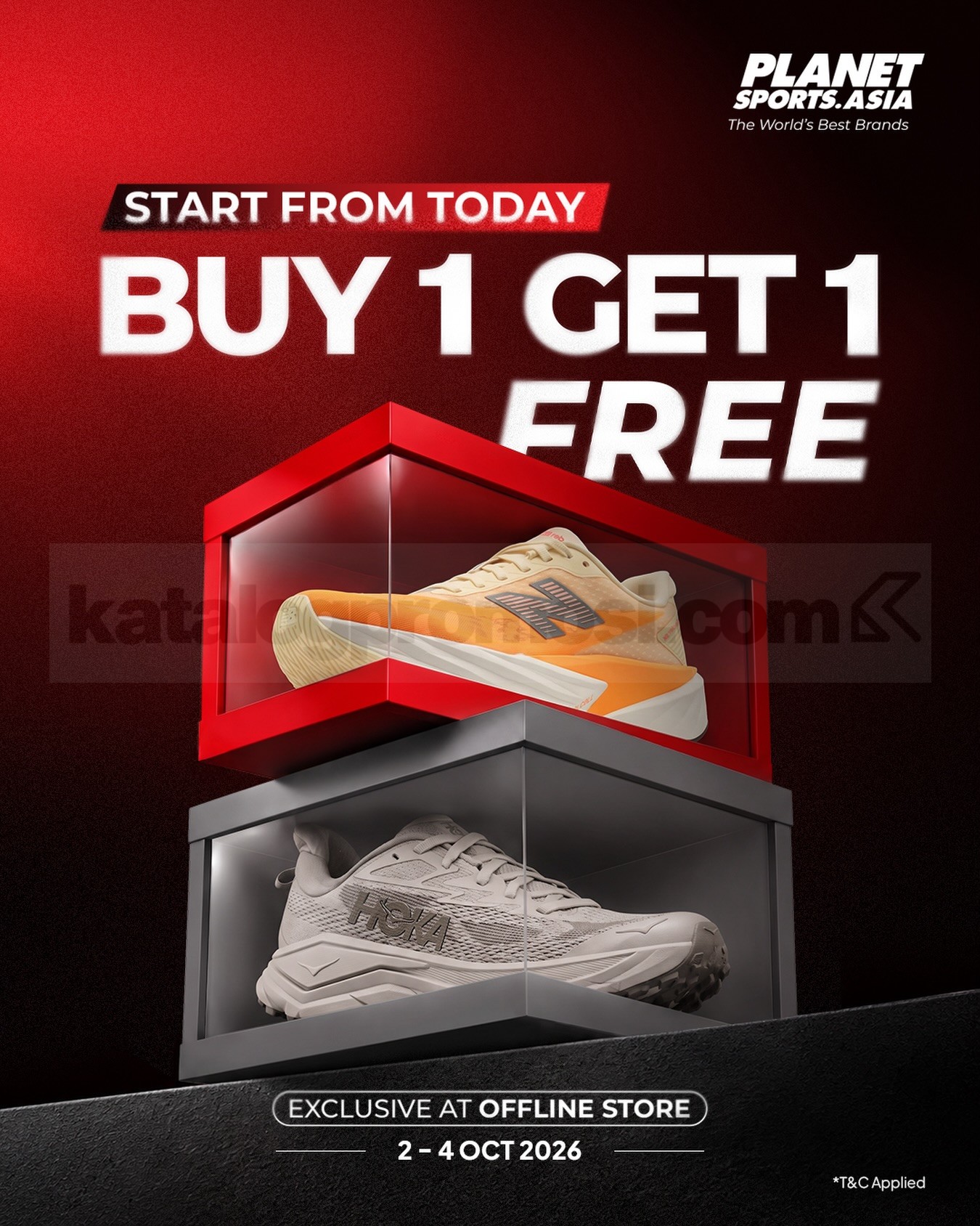 Promo Planet Sports Asia Buy 1 Get 1 Free Promo Planet Sports Asia Buy 1 Get 1 Free berlaku 2-4 Oktober 2026 di offline store