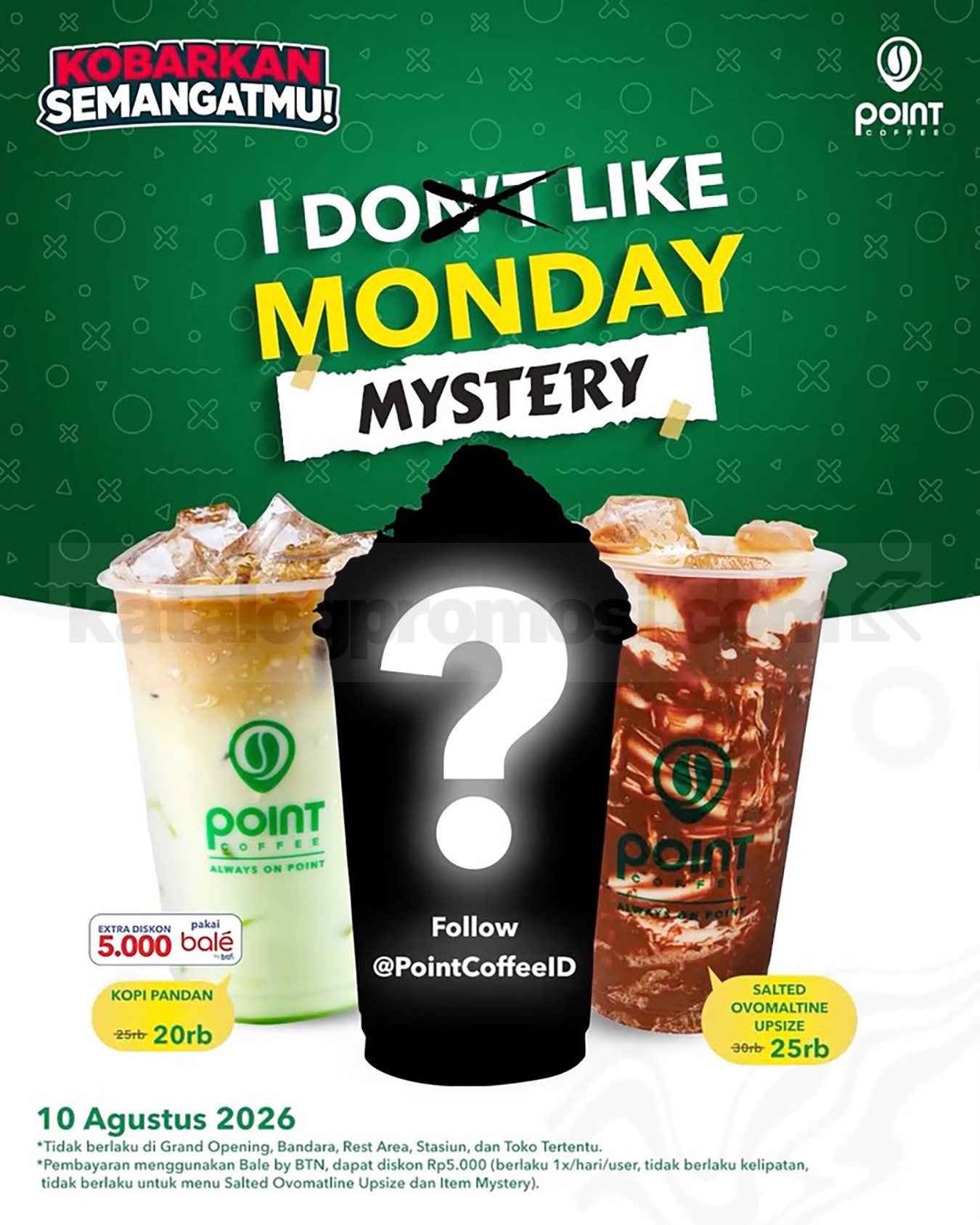 Promo POINT COFFEE I LIKE MONDAY Harga Spesial untuk Minuman Pilihan