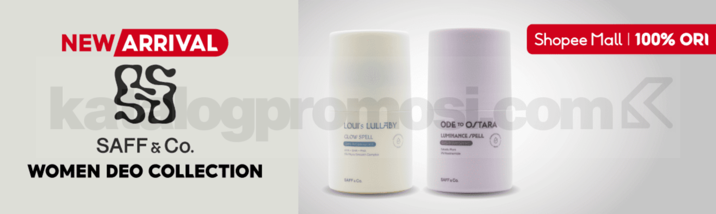 Promo SAFF & Co. NEW! Women Deo Collection Wangi Mewah Promo SAFF & Co. NEW! Women Deo Collection dengan dua varian Deo Potion di Shopee