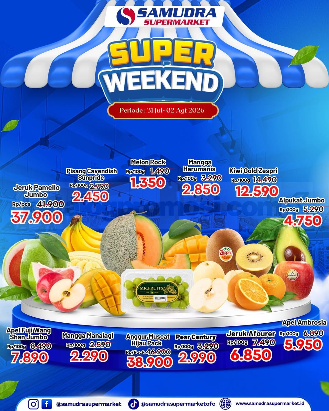 Promo Samudra Supermarket Super Weekend 31 Juli - 02 Agustus 2026 Promo Samudra Supermarket Super Weekend 31 Juli - 02 Agustus 2026