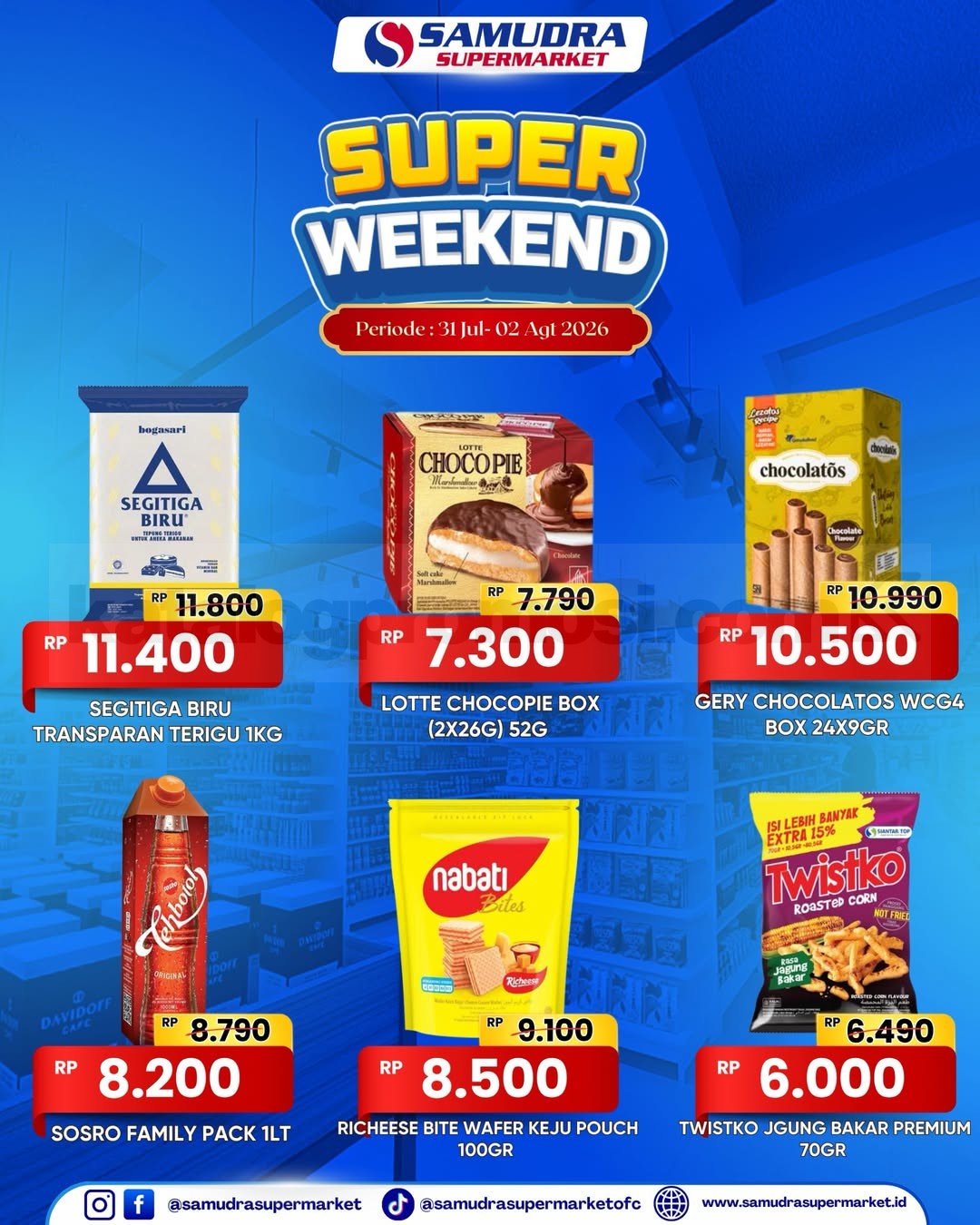 Promo Samudra Supermarket Super Weekend 31 Juli - 02 Agustus 2026 Promo Samudra Supermarket Super Weekend 31 Juli - 02 Agustus 2026 3