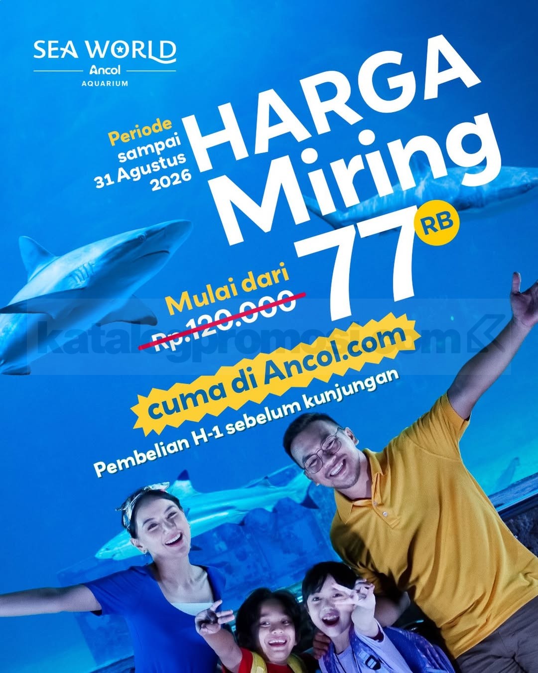 Promo Sea World Ancol Harga Miring Mulai Rp 77 Ribu