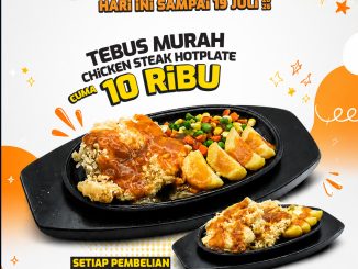 Promo Steak Moen Moen Tebus Murah Chicken Steak Rp. 10.000 dengan pembelian Menu Double Chicken di Gumpang.