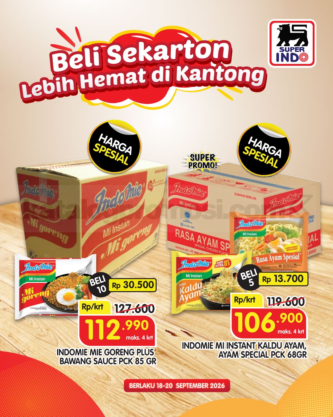 Promo Super Indo Mi Instan Favorit Harga Hemat