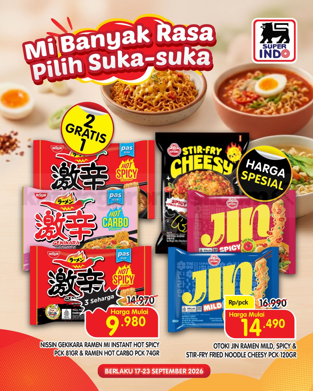 Promo Super Indo Mi Instan Favorit Harga Hemat