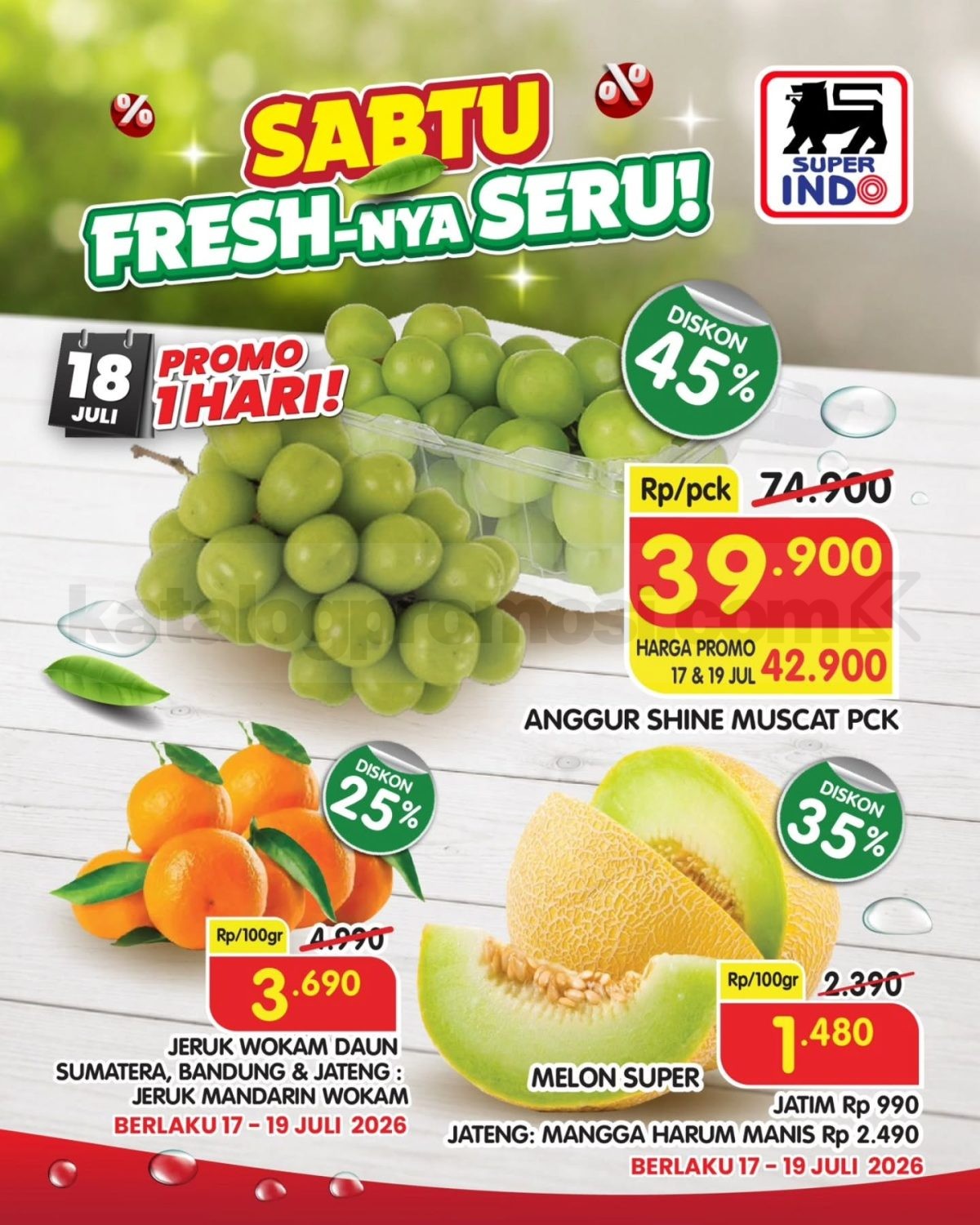 Promo Superindo HANYA 1 HARI 18 JULI 2026