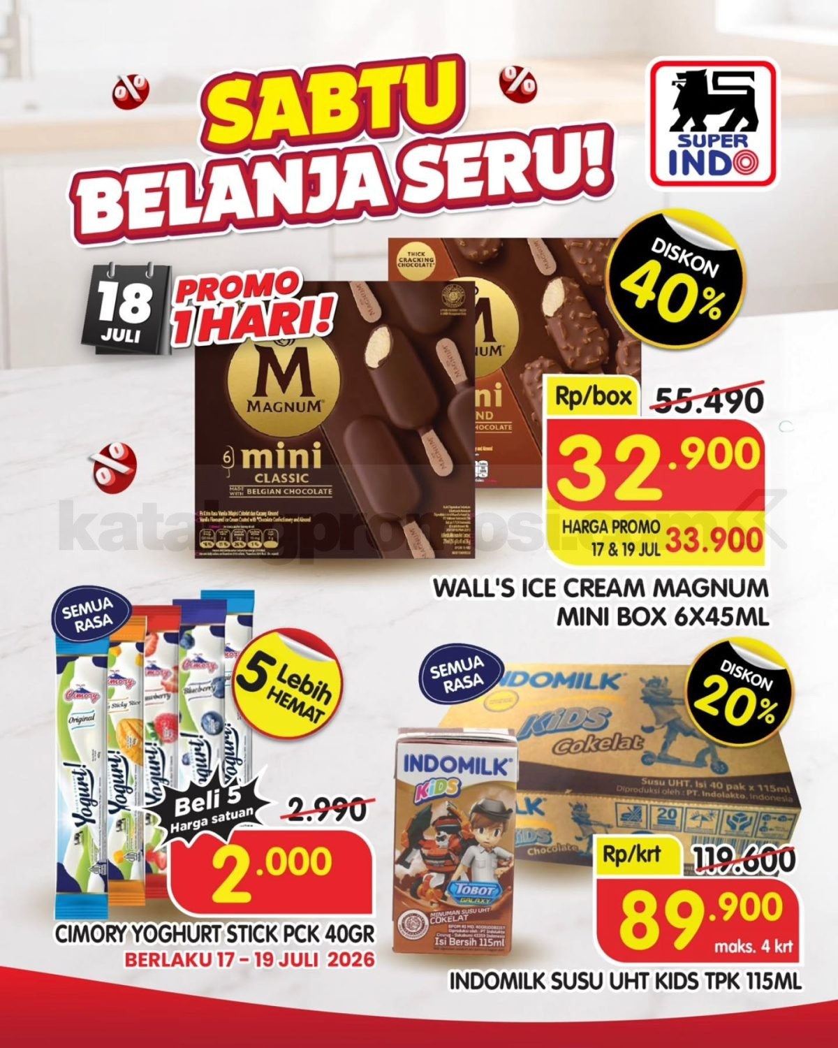 Promo Superindo HANYA 1 HARI 18 JULI 2026