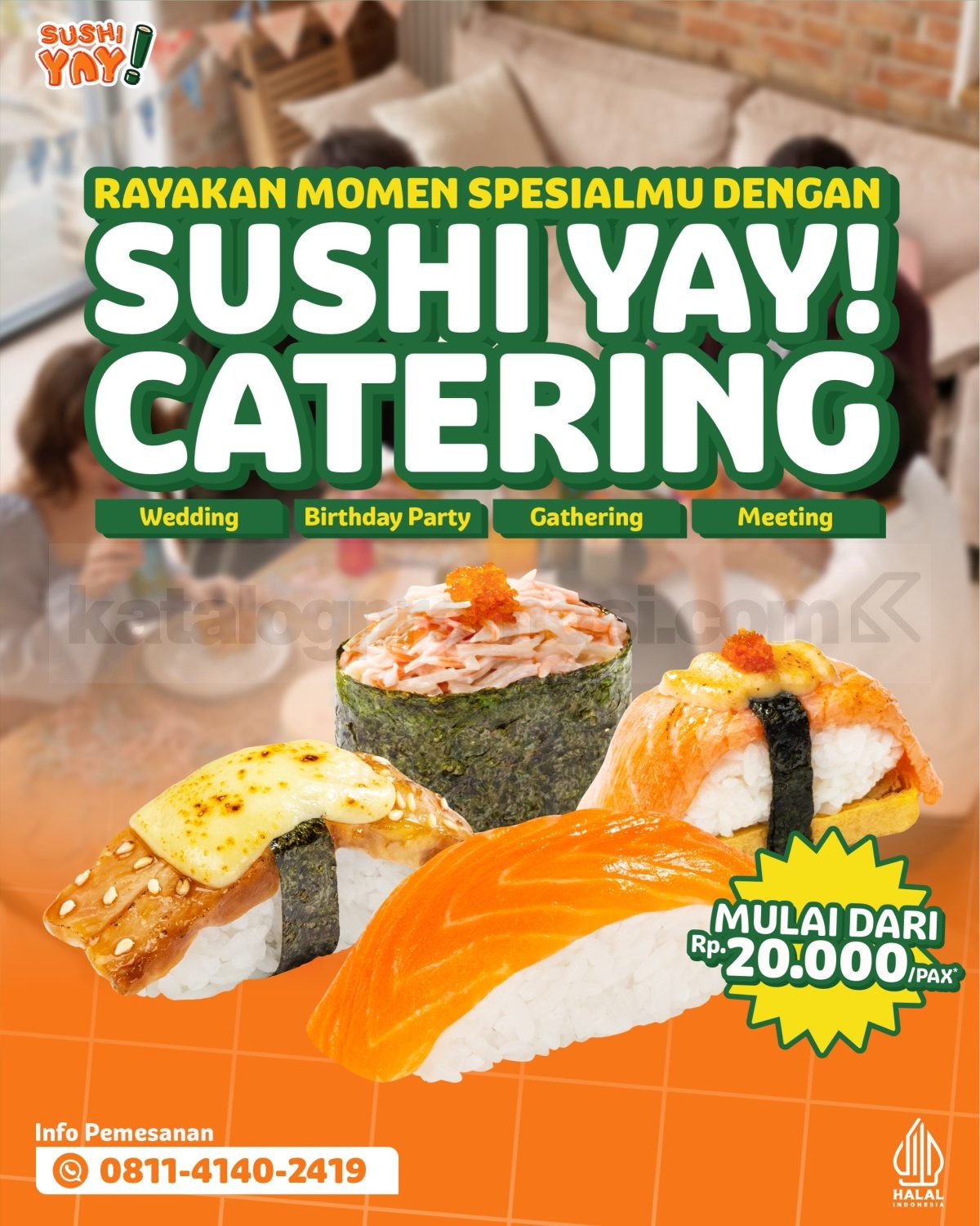 Promo Sushi Yay! Catering Package Mulai Rp. 20.000