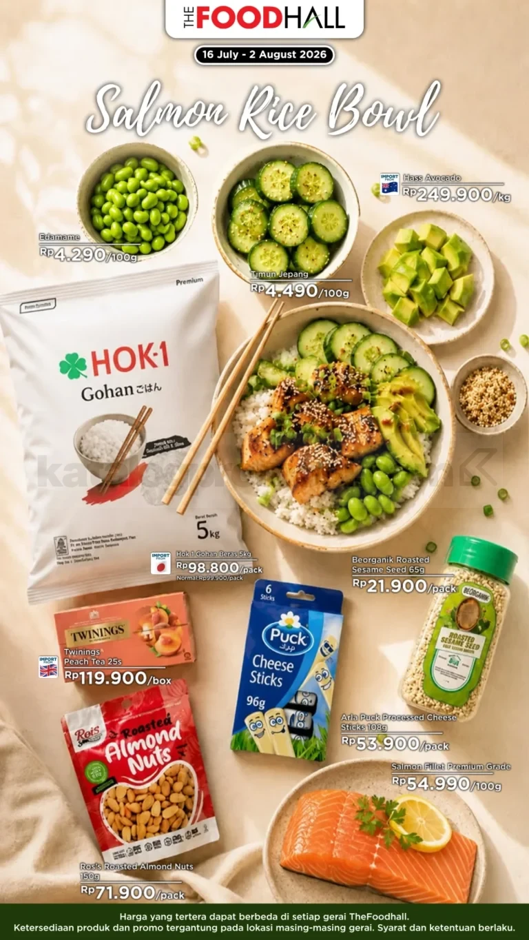 Promo THEFOODHALL Katalog Belanja Mingguan periode 16 Juli - 02 Agustus 2026