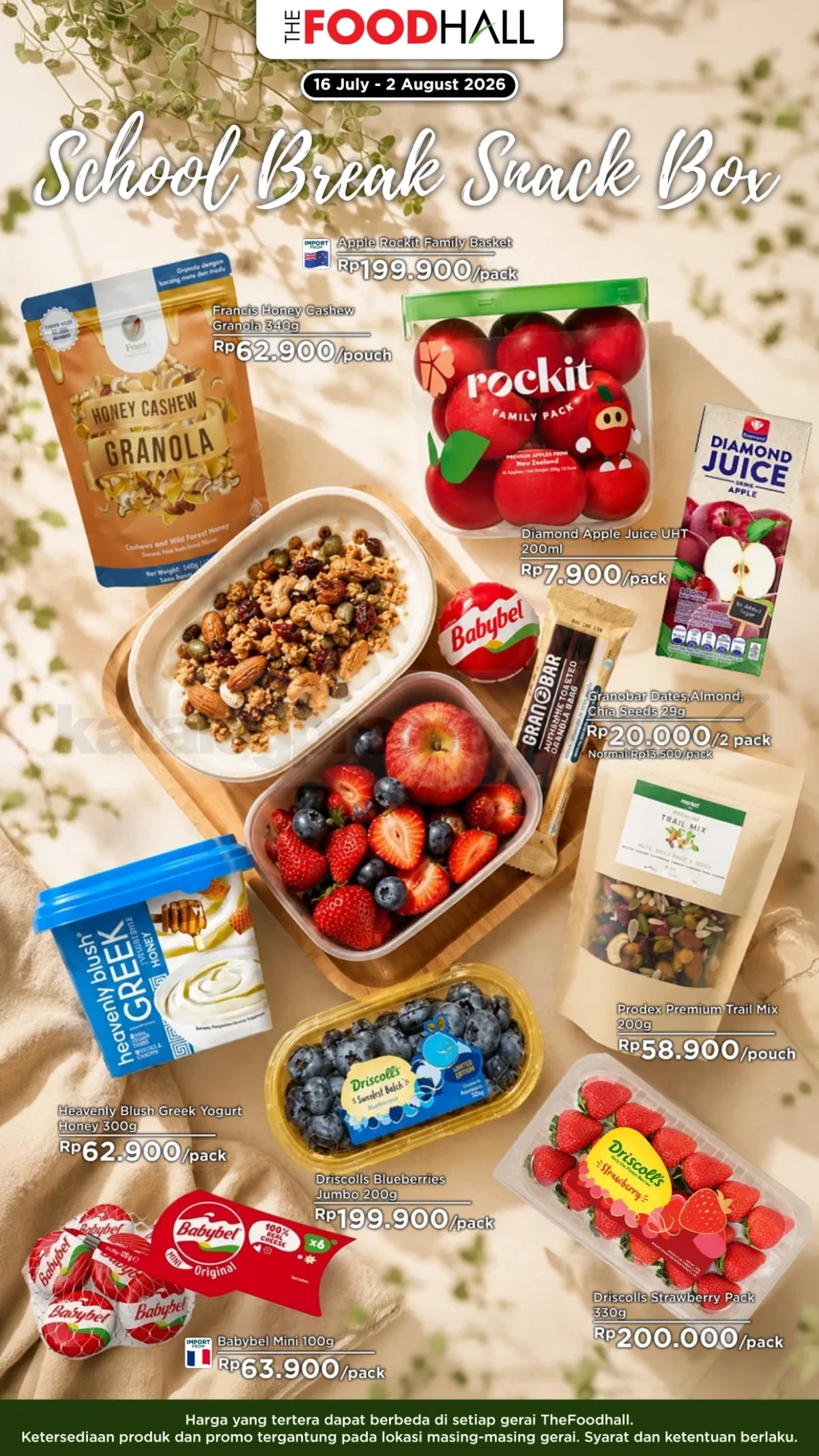 Promo THEFOODHALL Katalog Belanja Mingguan periode 16 Juli - 02 Agustus 2026