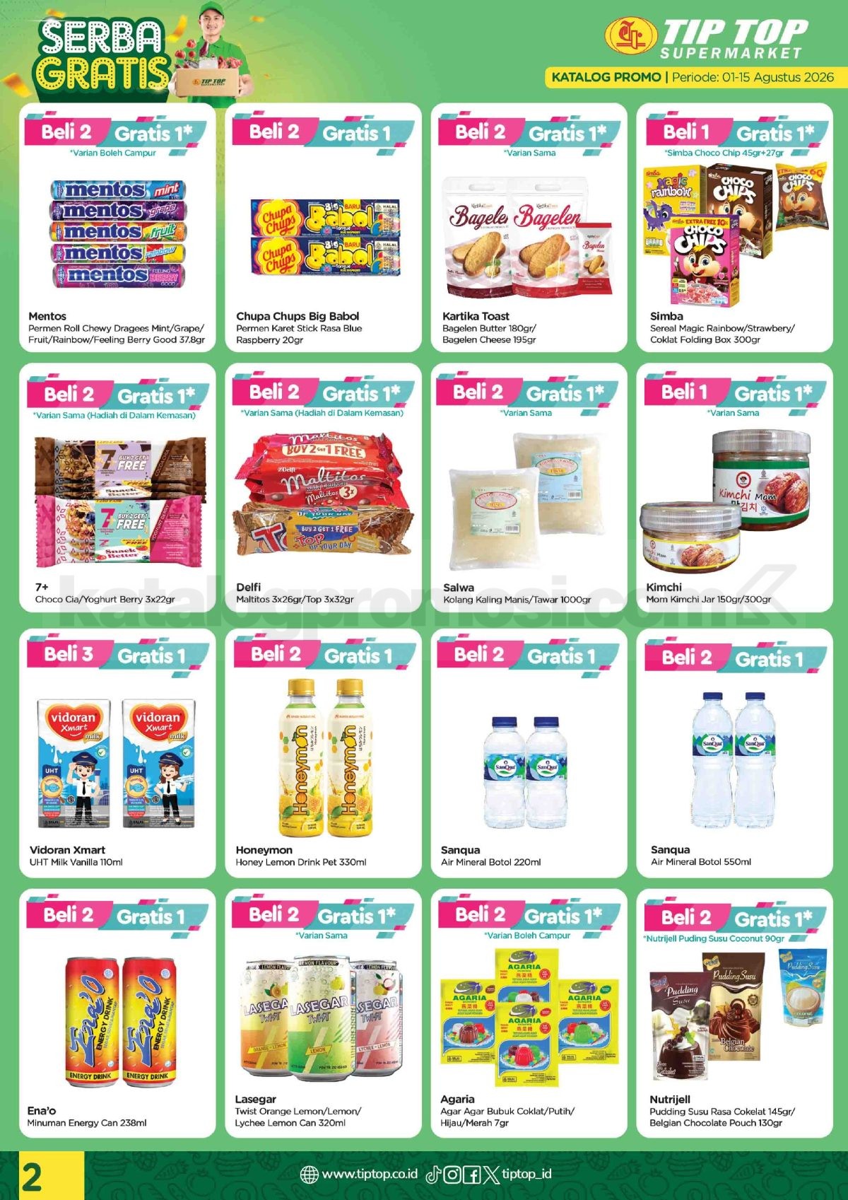 Promo TIP TOP SWALAYAN Katalog Mingguan 01-15 Agustus 2026